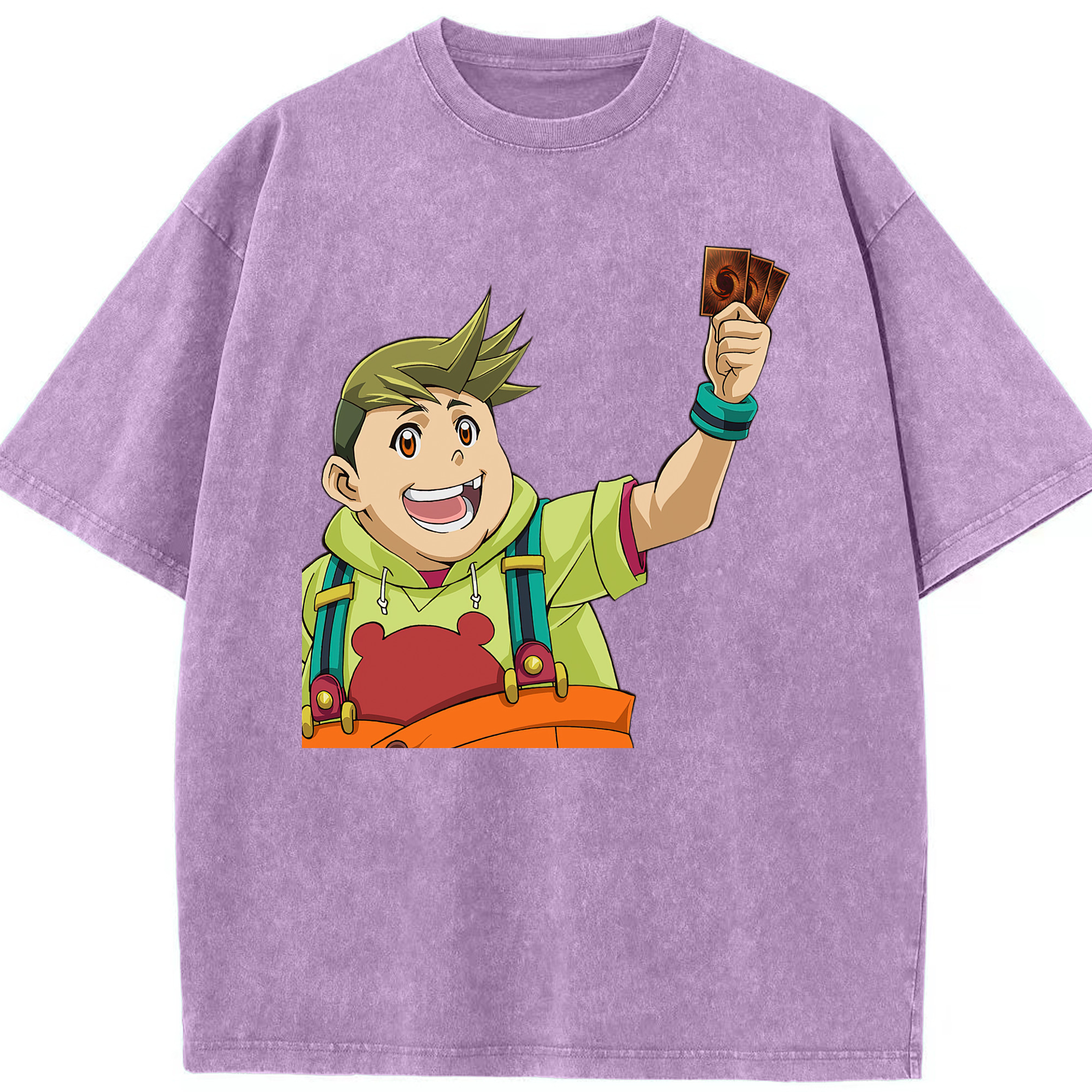 （画像用） 遊☆戯☆王 Yu-Gi-Oh! 綿100% ヴィンテージ風 半袖Tシャツ（フロントプリント）