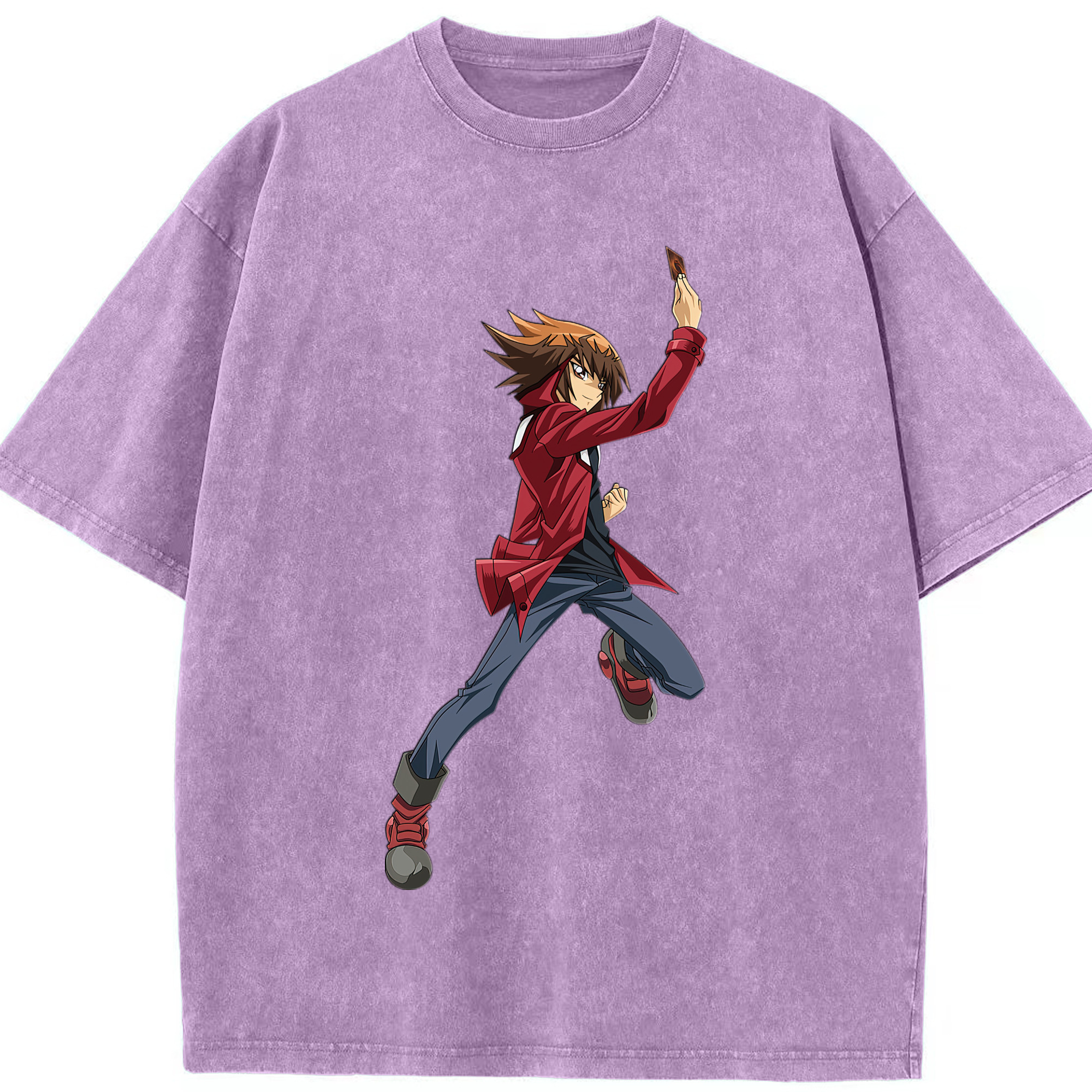 （画像用） 遊☆戯☆王 Yu-Gi-Oh! 綿100% ヴィンテージ風 半袖Tシャツ（フロントプリント）