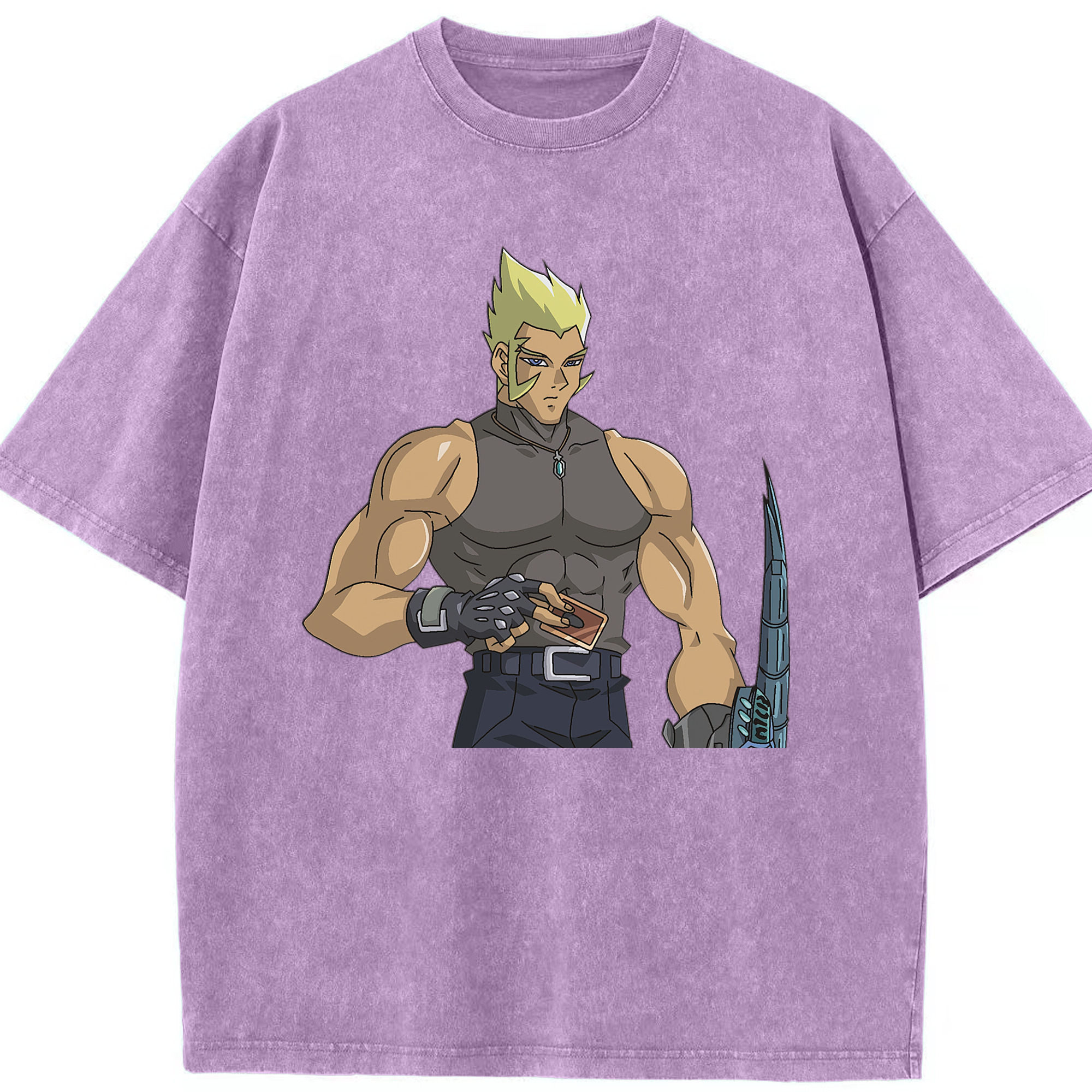（画像用） 遊☆戯☆王 Yu-Gi-Oh! 綿100% ヴィンテージ風 半袖Tシャツ（フロントプリント）