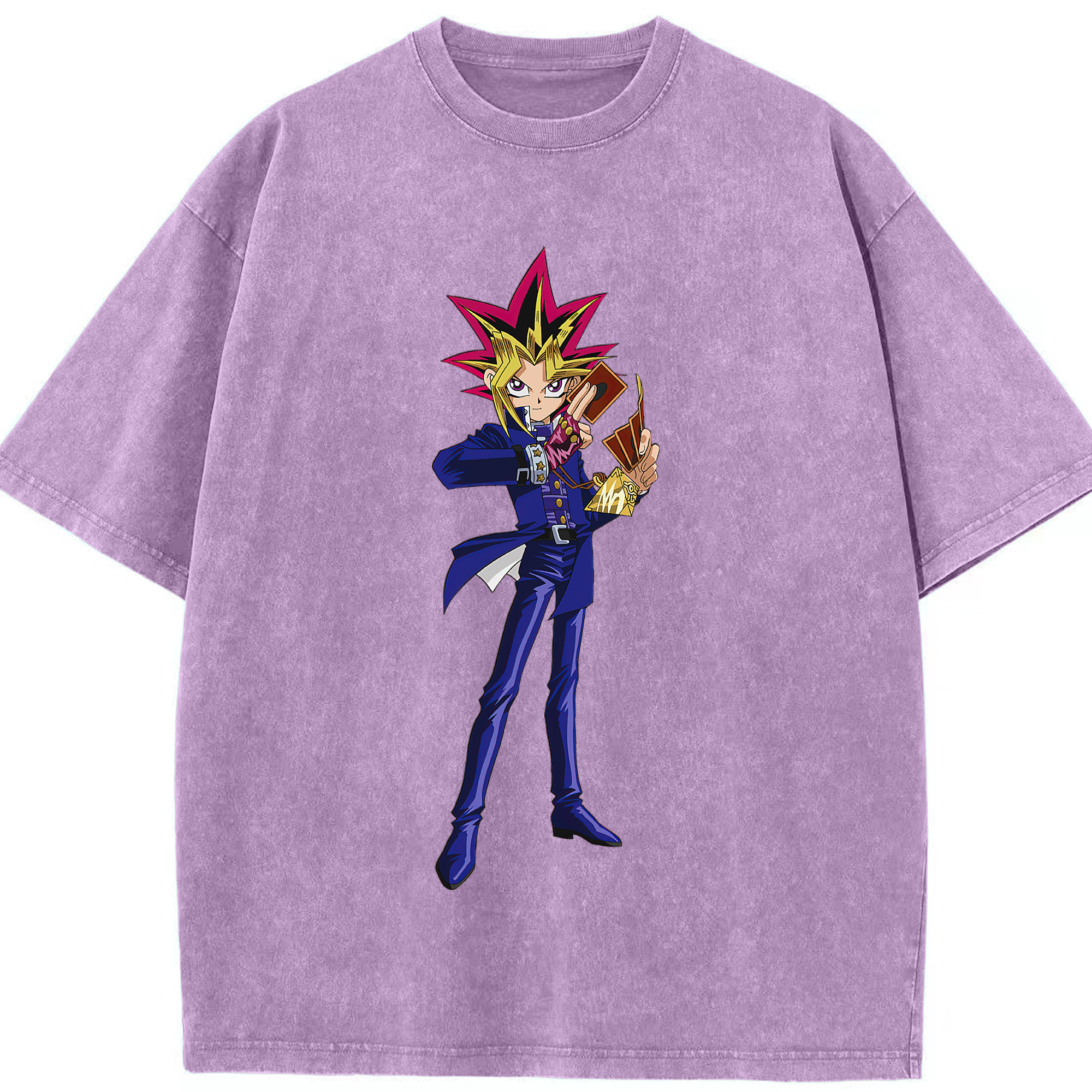 （画像用） 遊☆戯☆王 Yu-Gi-Oh! 綿100% ヴィンテージ風 半袖Tシャツ（フロントプリント）