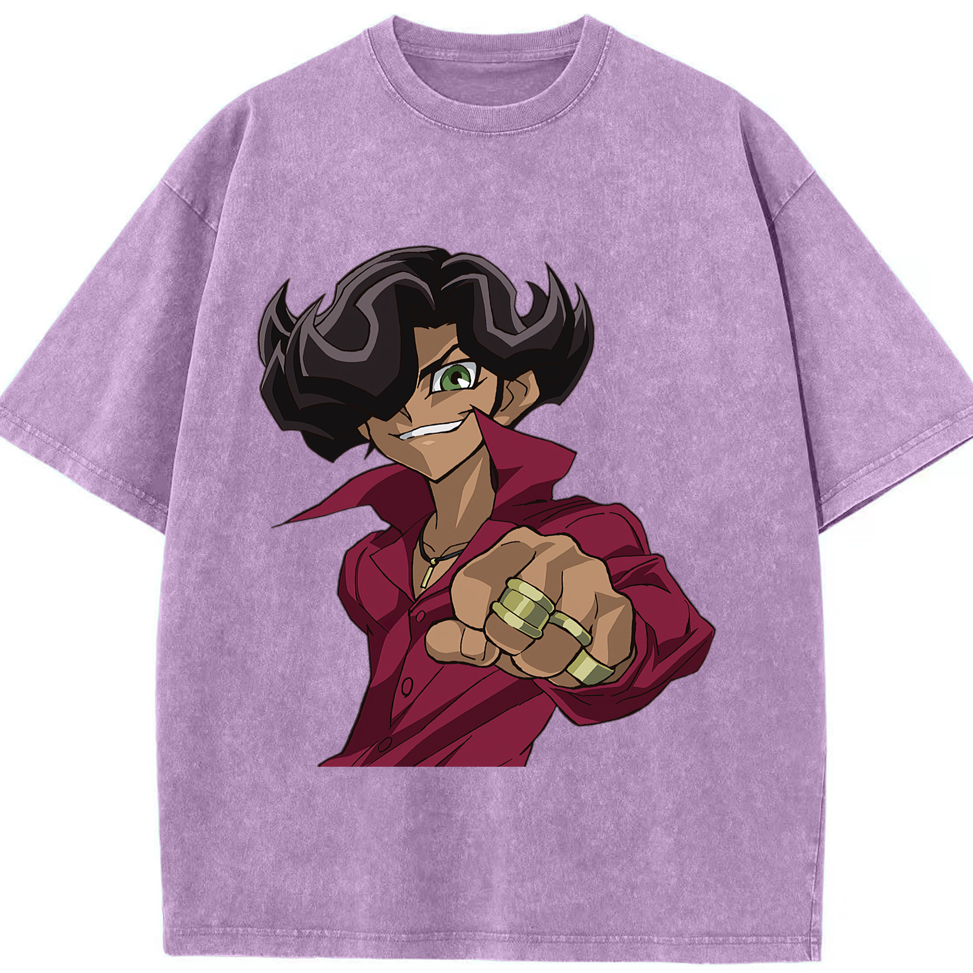 （画像用） 遊☆戯☆王 Yu-Gi-Oh! 綿100% ヴィンテージ風 半袖Tシャツ（フロントプリント）