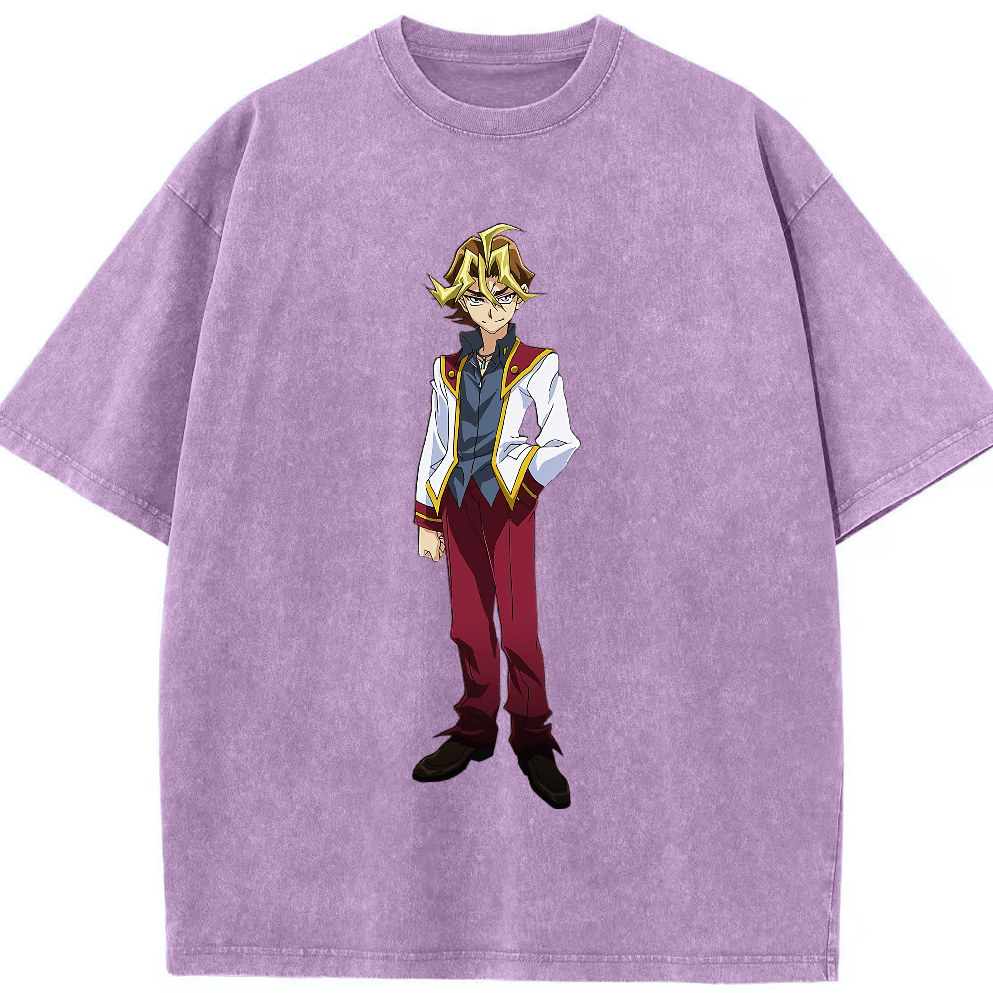 （画像用） 遊☆戯☆王 Yu-Gi-Oh! 綿100% ヴィンテージ風 半袖Tシャツ（フロントプリント）
