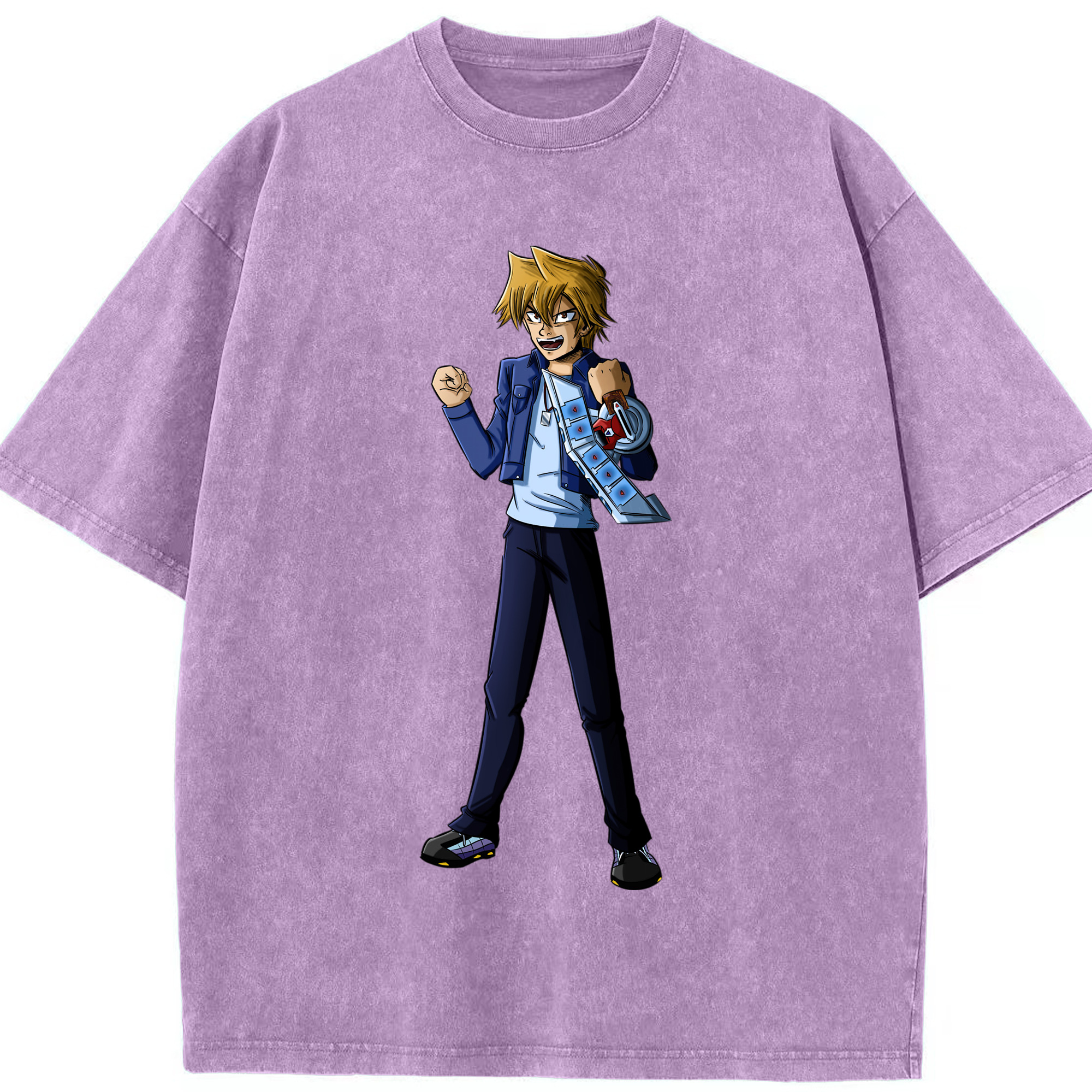 （画像用） 遊☆戯☆王 Yu-Gi-Oh! 綿100% ヴィンテージ風 半袖Tシャツ（フロントプリント）