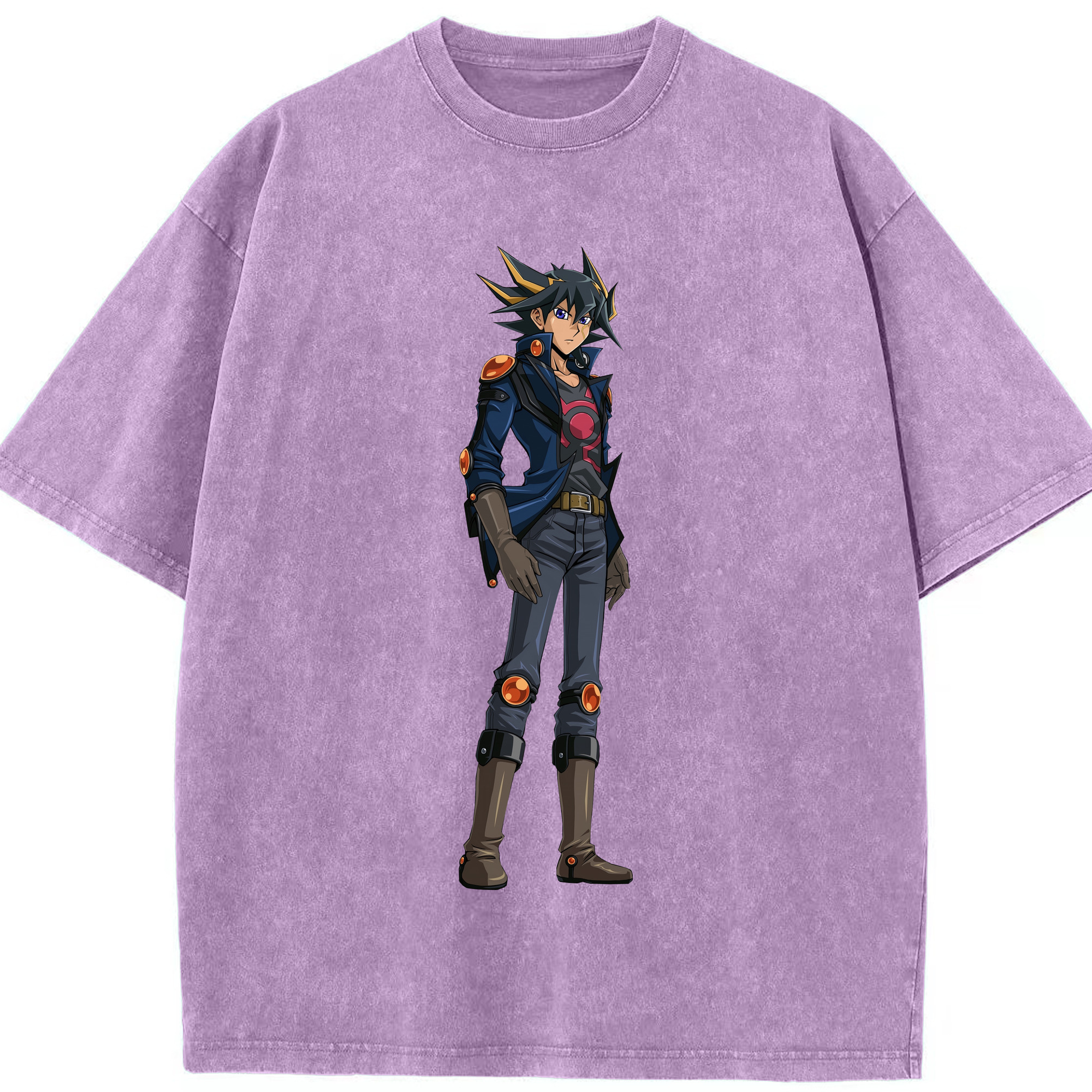 （画像用） 遊☆戯☆王 Yu-Gi-Oh! 綿100% ヴィンテージ風 半袖Tシャツ（フロントプリント）