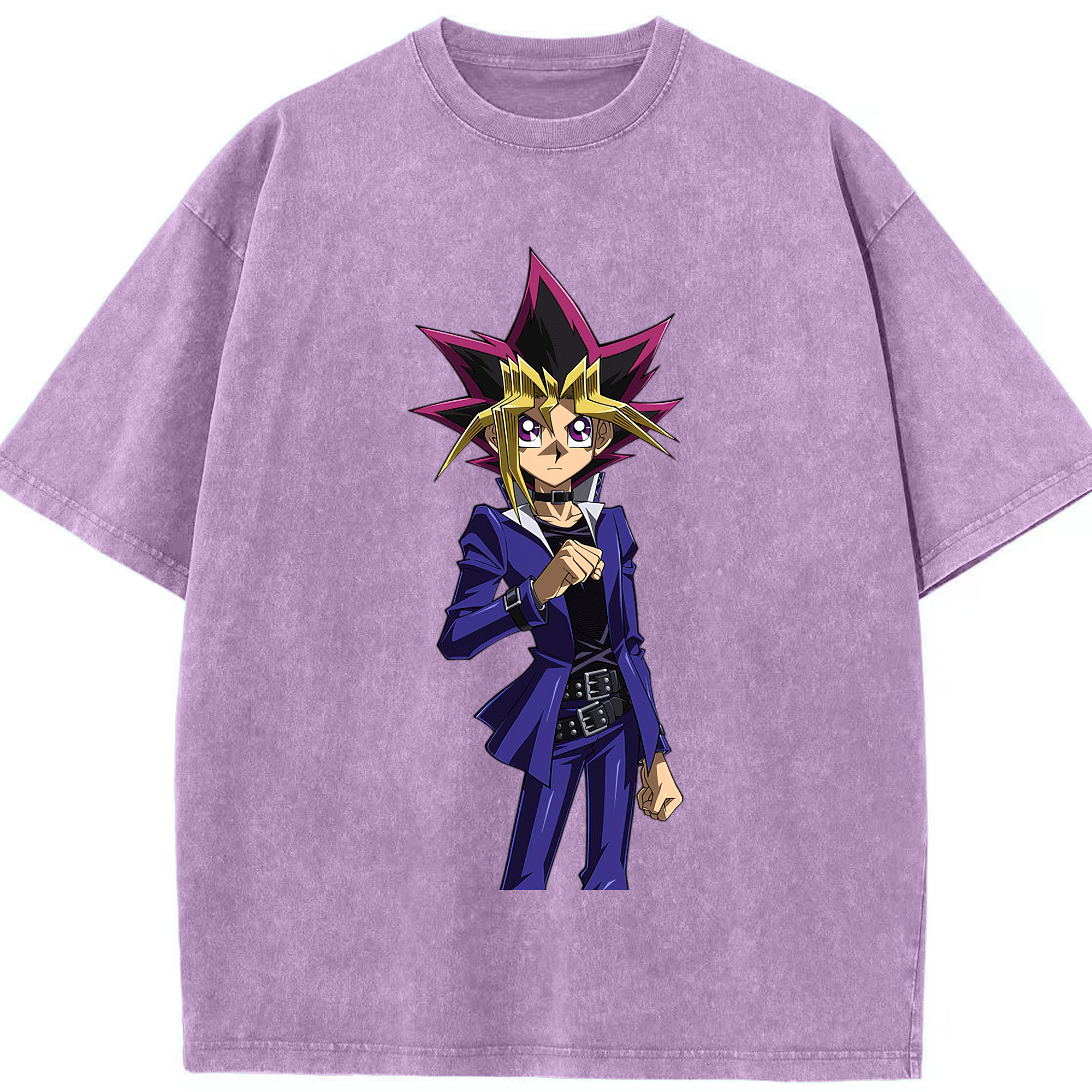 （画像用） 遊☆戯☆王 Yu-Gi-Oh! 綿100% ヴィンテージ風 半袖Tシャツ（フロントプリント）