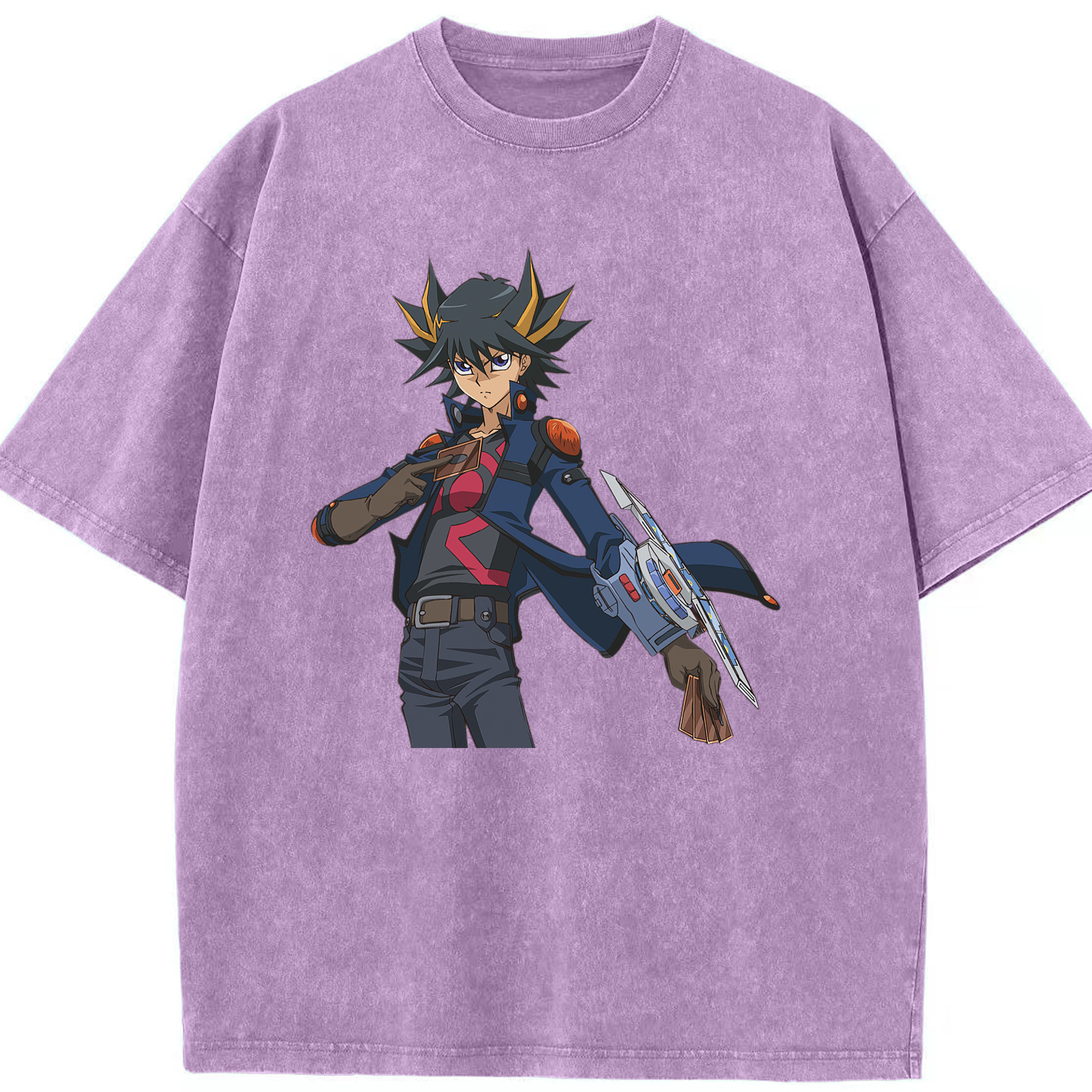 （画像用） 遊☆戯☆王 Yu-Gi-Oh! 綿100% ヴィンテージ風 半袖Tシャツ（フロントプリント）