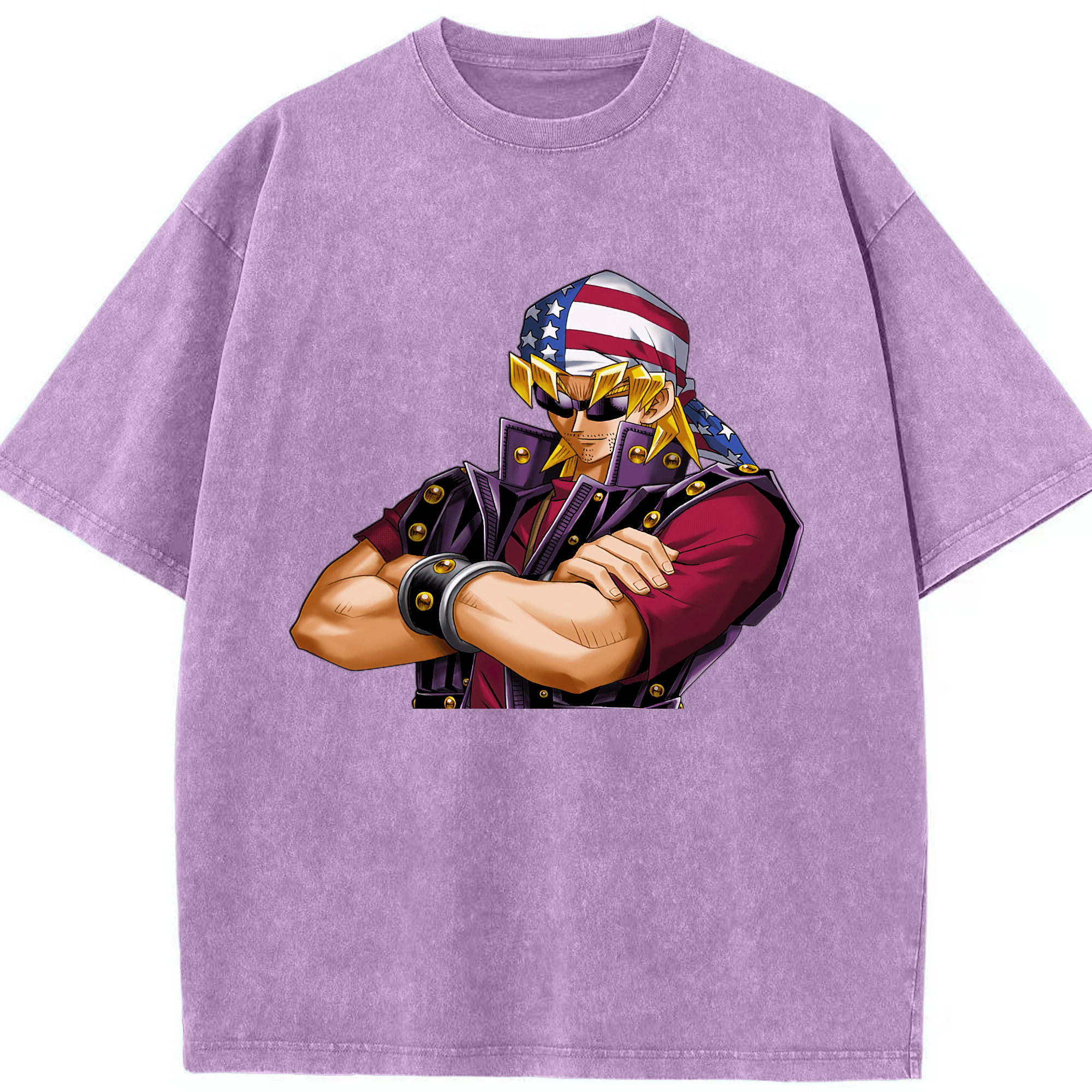 （画像用） 遊☆戯☆王 Yu-Gi-Oh! 綿100% ヴィンテージ風 半袖Tシャツ（フロントプリント）