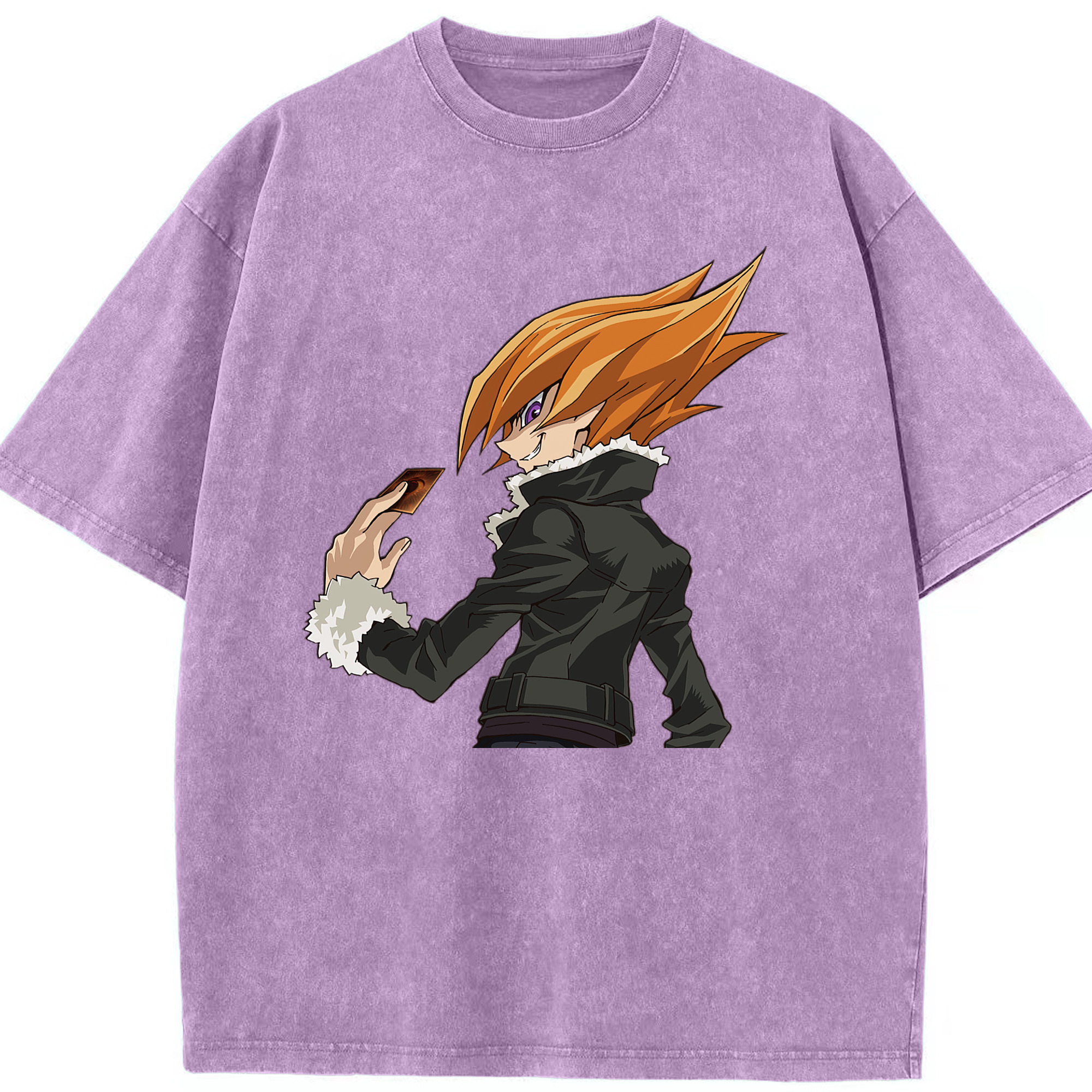 （画像用） 遊☆戯☆王 Yu-Gi-Oh! 綿100% ヴィンテージ風 半袖Tシャツ（フロントプリント）