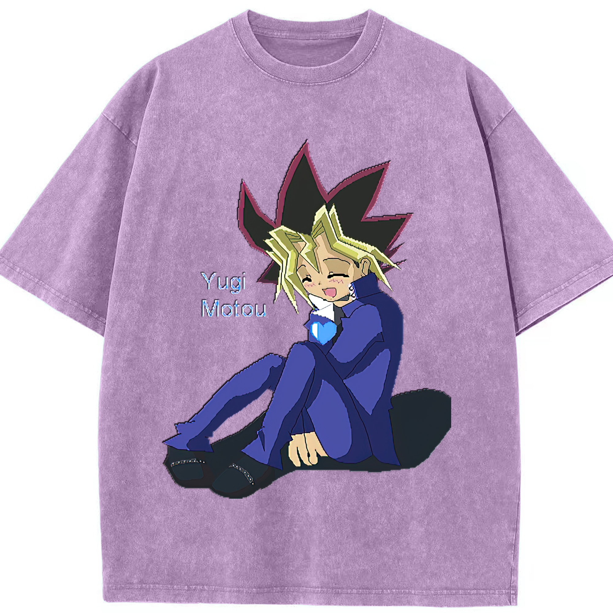 （画像用） 遊☆戯☆王 Yu-Gi-Oh! 綿100% ヴィンテージ風 半袖Tシャツ（フロントプリント）
