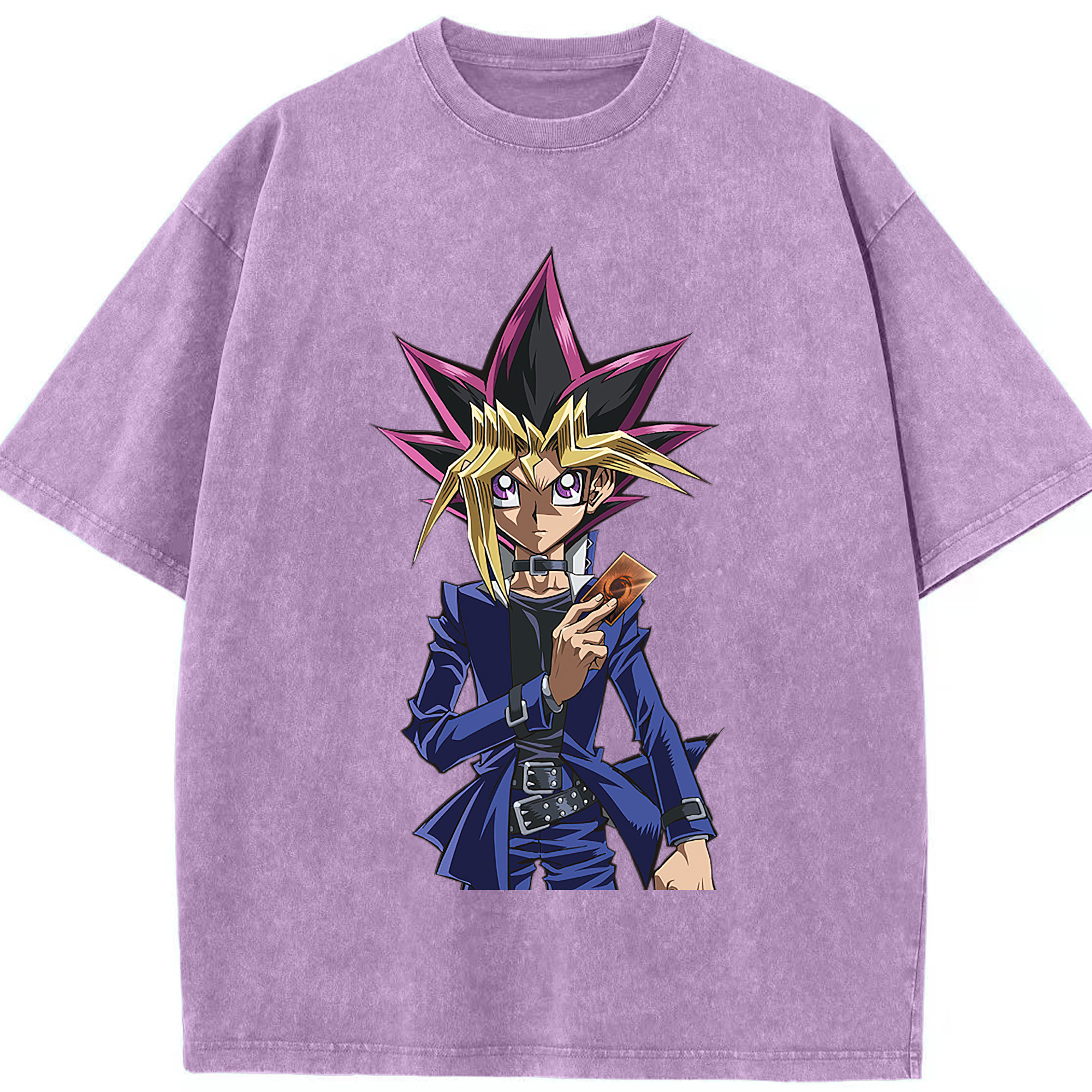 （画像用） 遊☆戯☆王 Yu-Gi-Oh! 綿100% ヴィンテージ風 半袖Tシャツ（フロントプリント）