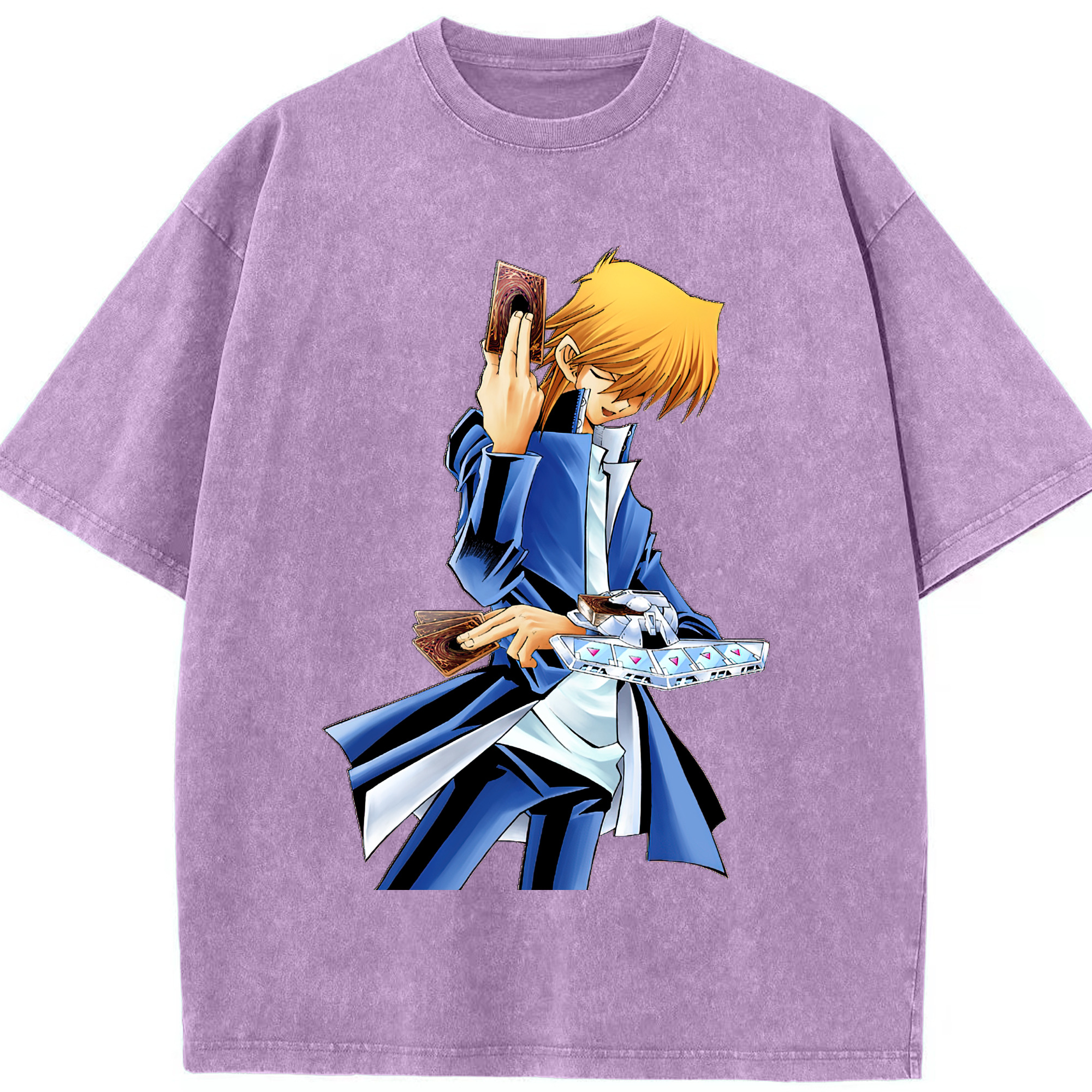 （画像用） 遊☆戯☆王 Yu-Gi-Oh! 綿100% ヴィンテージ風 半袖Tシャツ（フロントプリント）