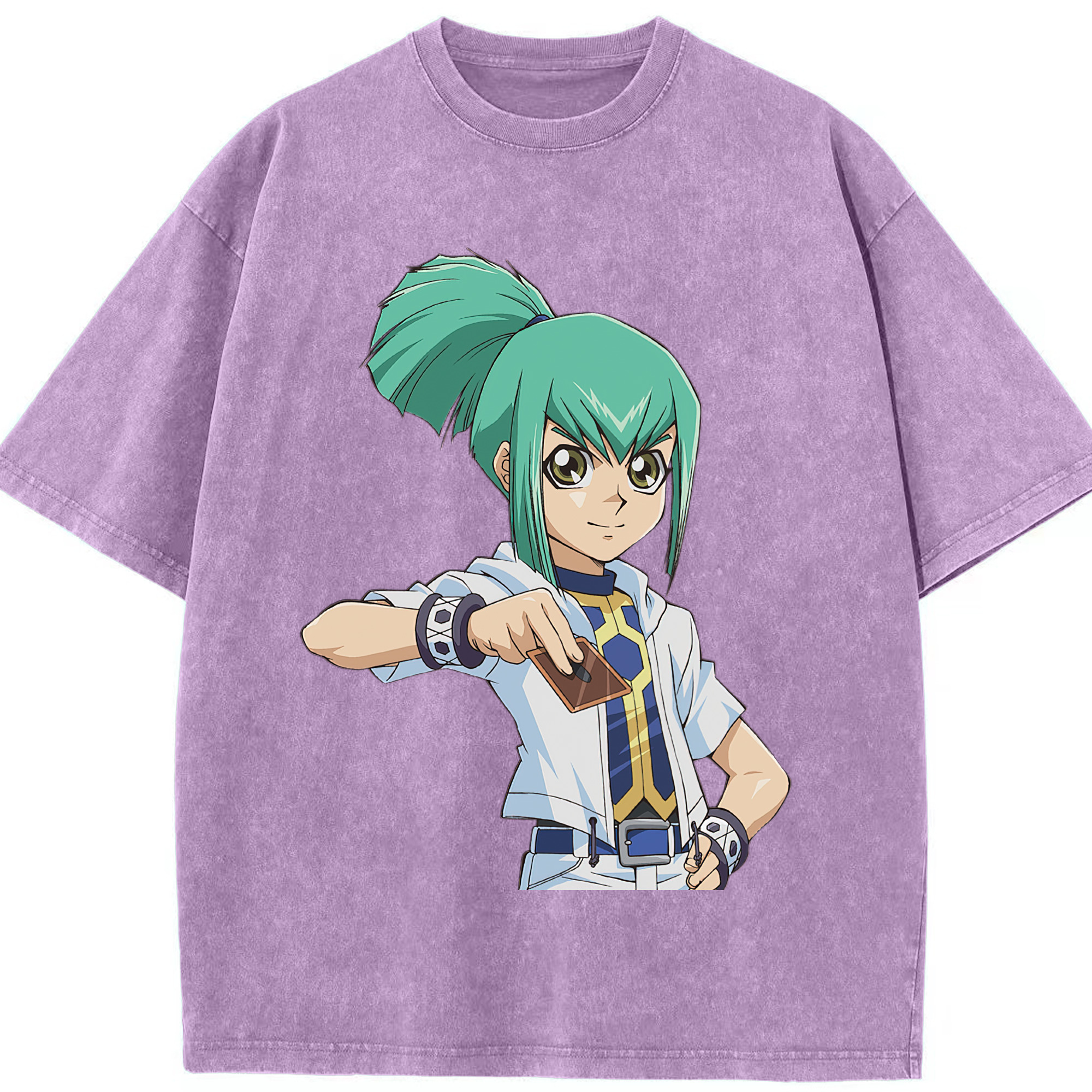 （画像用） 遊☆戯☆王 Yu-Gi-Oh! 綿100% ヴィンテージ風 半袖Tシャツ（フロントプリント）