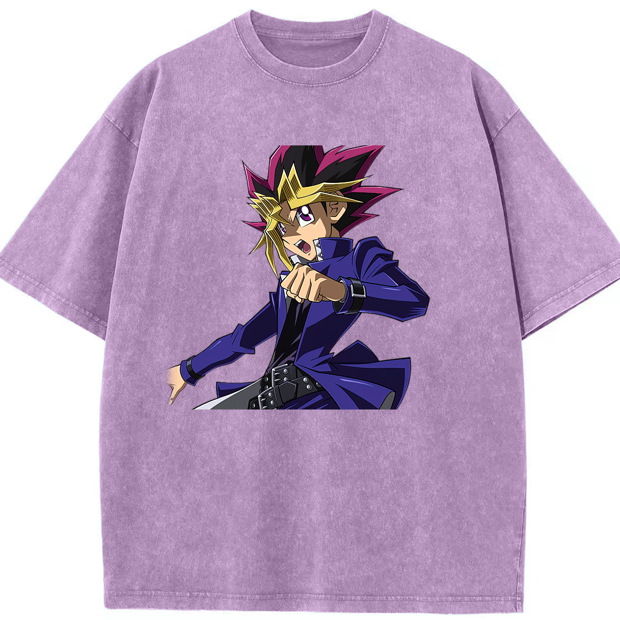 （画像用） 遊☆戯☆王 Yu-Gi-Oh! 綿100% ヴィンテージ風 半袖Tシャツ（フロントプリント）