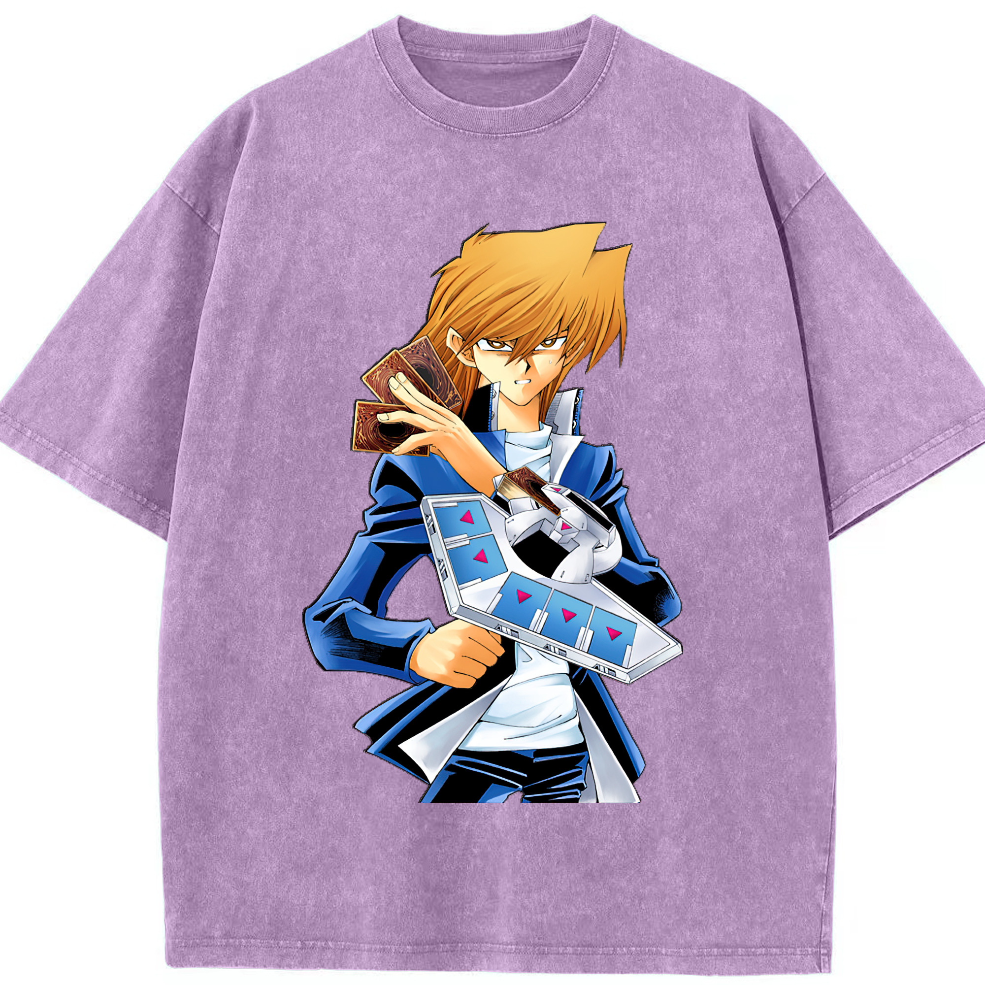 （画像用） 遊☆戯☆王 Yu-Gi-Oh! 綿100% ヴィンテージ風 半袖Tシャツ（フロントプリント）