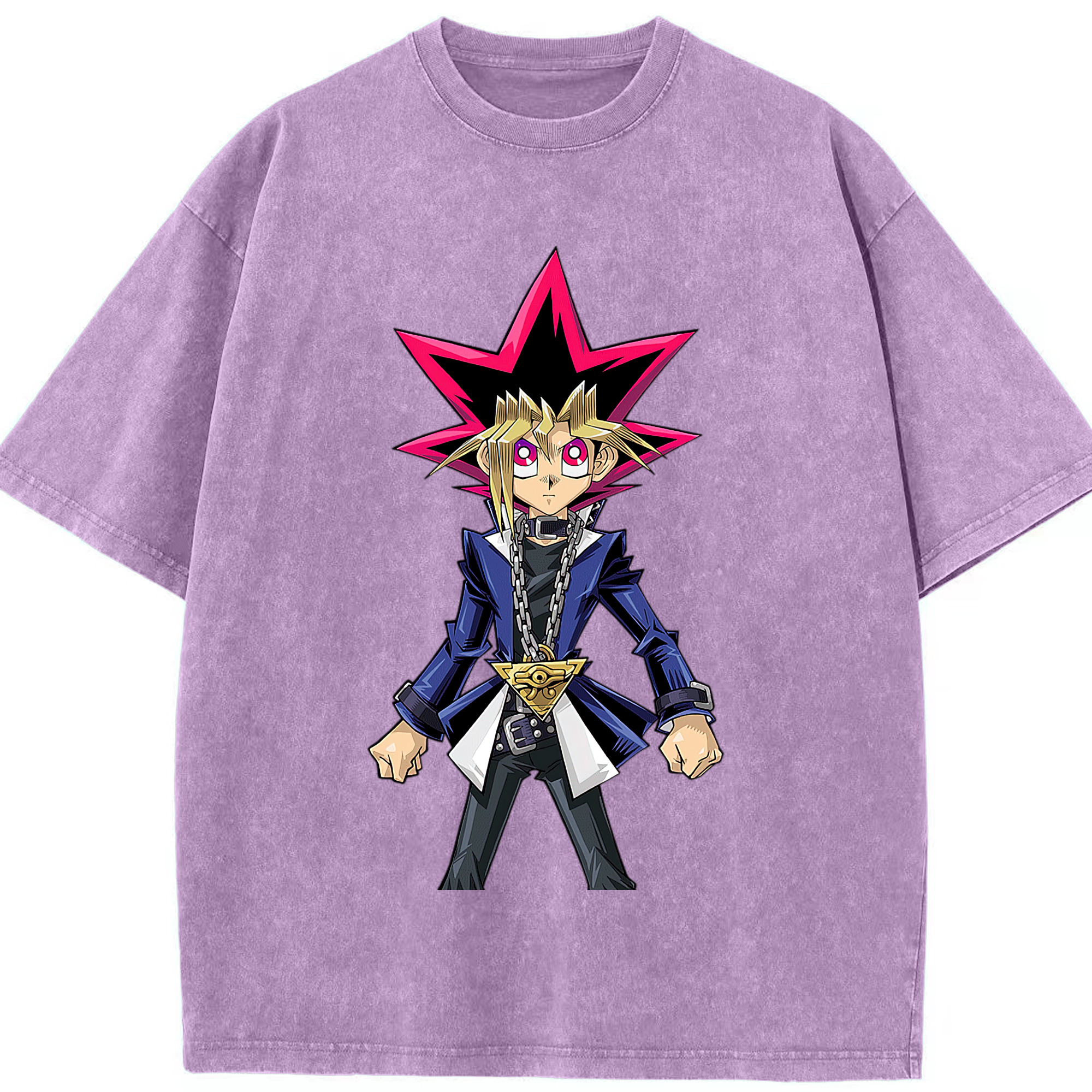 （画像用） 遊☆戯☆王 Yu-Gi-Oh! 綿100% ヴィンテージ風 半袖Tシャツ（フロントプリント）