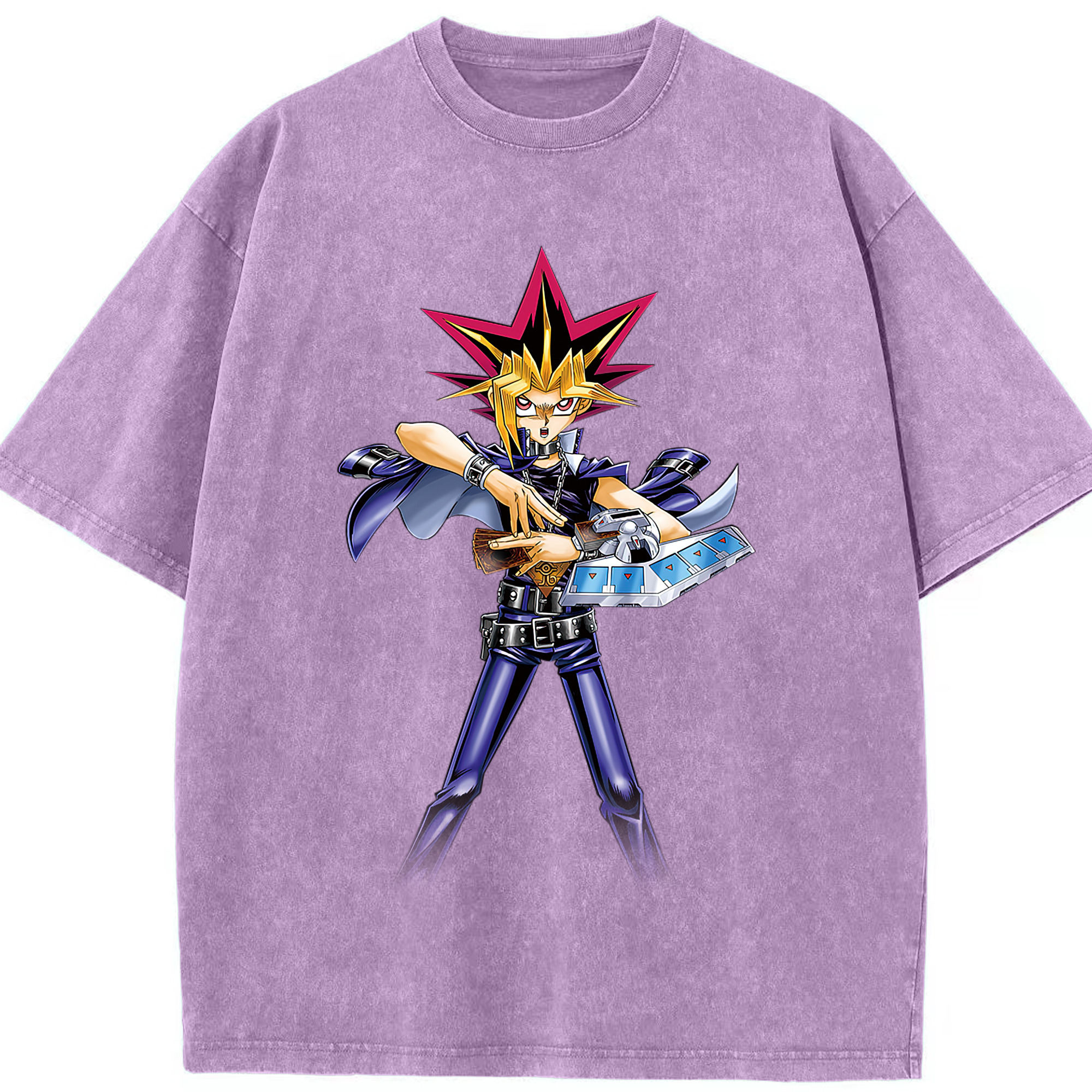 （画像用） 遊☆戯☆王 Yu-Gi-Oh! 綿100% ヴィンテージ風 半袖Tシャツ（フロントプリント）