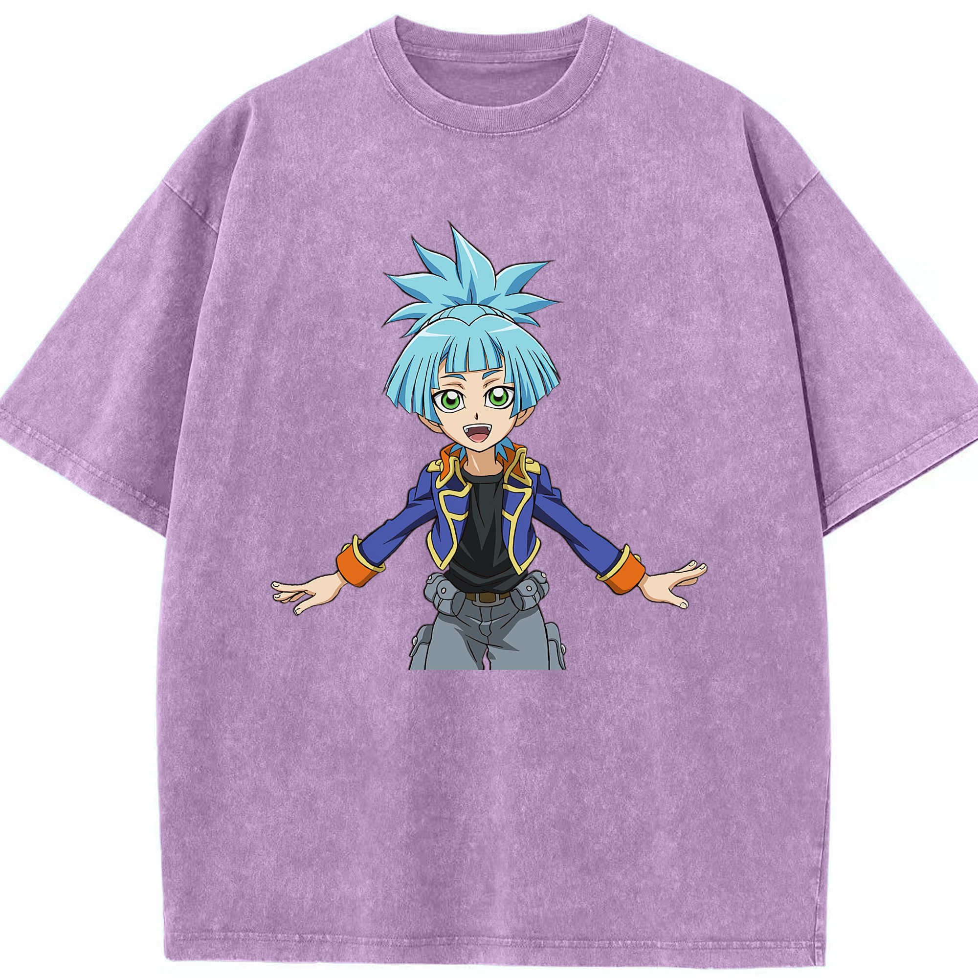 （画像用） 遊☆戯☆王 Yu-Gi-Oh! 綿100% ヴィンテージ風 半袖Tシャツ（フロントプリント）