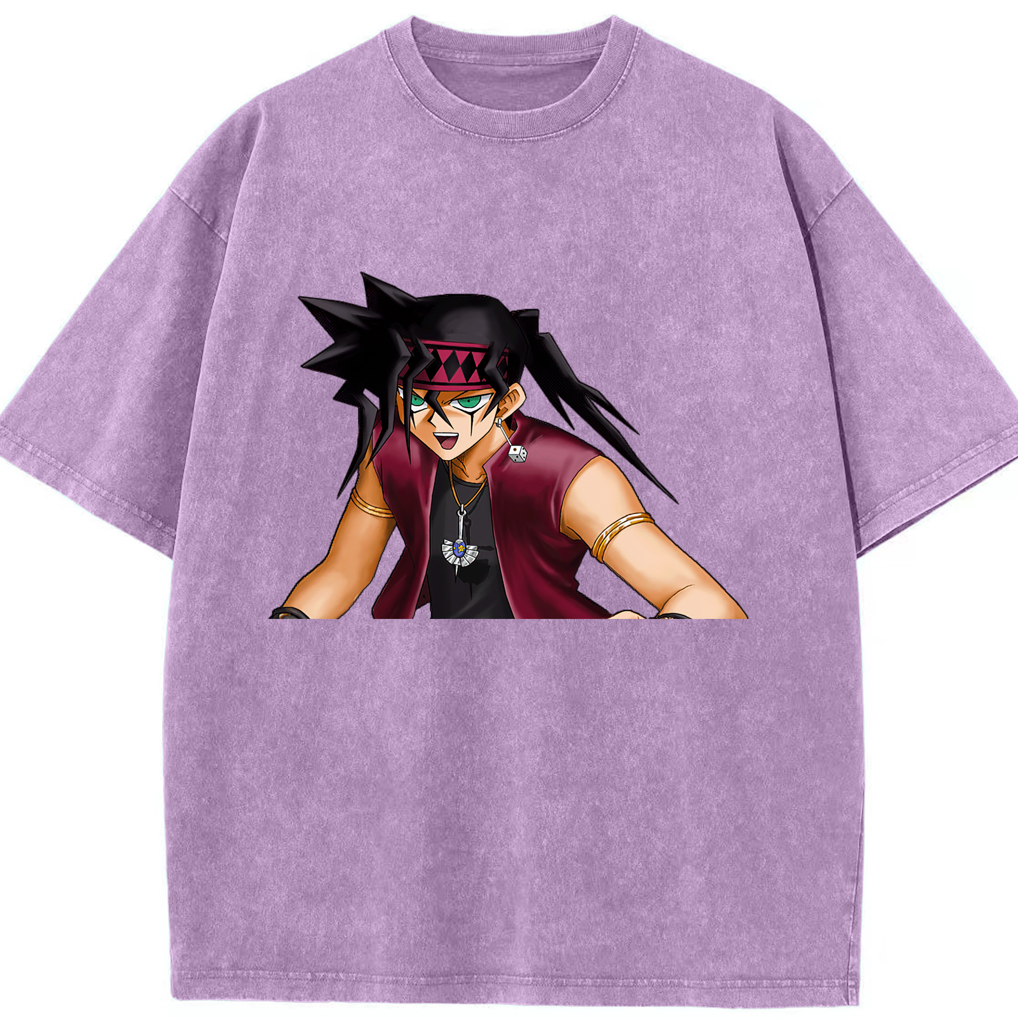 （画像用） 遊☆戯☆王 Yu-Gi-Oh! 綿100% ヴィンテージ風 半袖Tシャツ（フロントプリント）