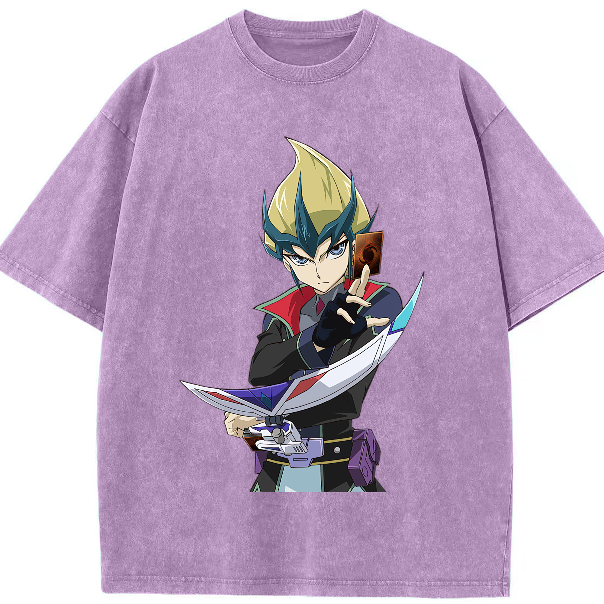 （画像用） 遊☆戯☆王 Yu-Gi-Oh! 綿100% ヴィンテージ風 半袖Tシャツ（フロントプリント）