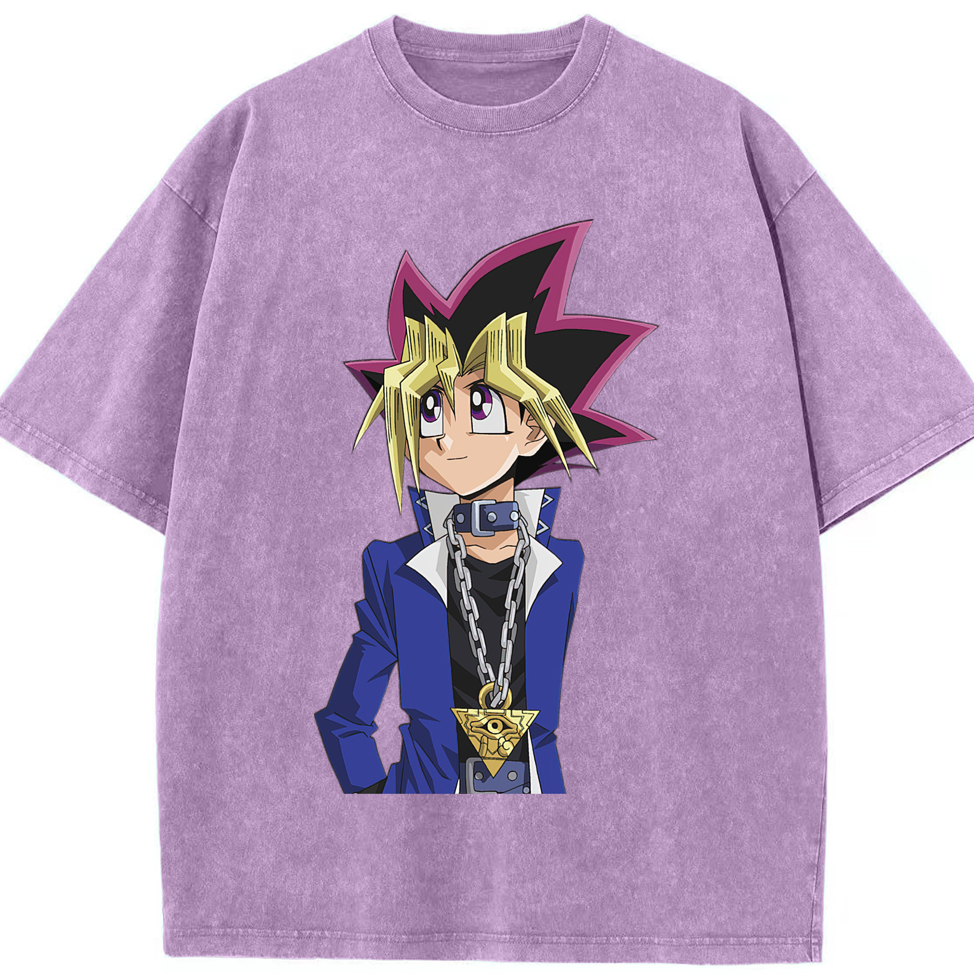 （画像用） 遊☆戯☆王 Yu-Gi-Oh! 綿100% ヴィンテージ風 半袖Tシャツ（フロントプリント）