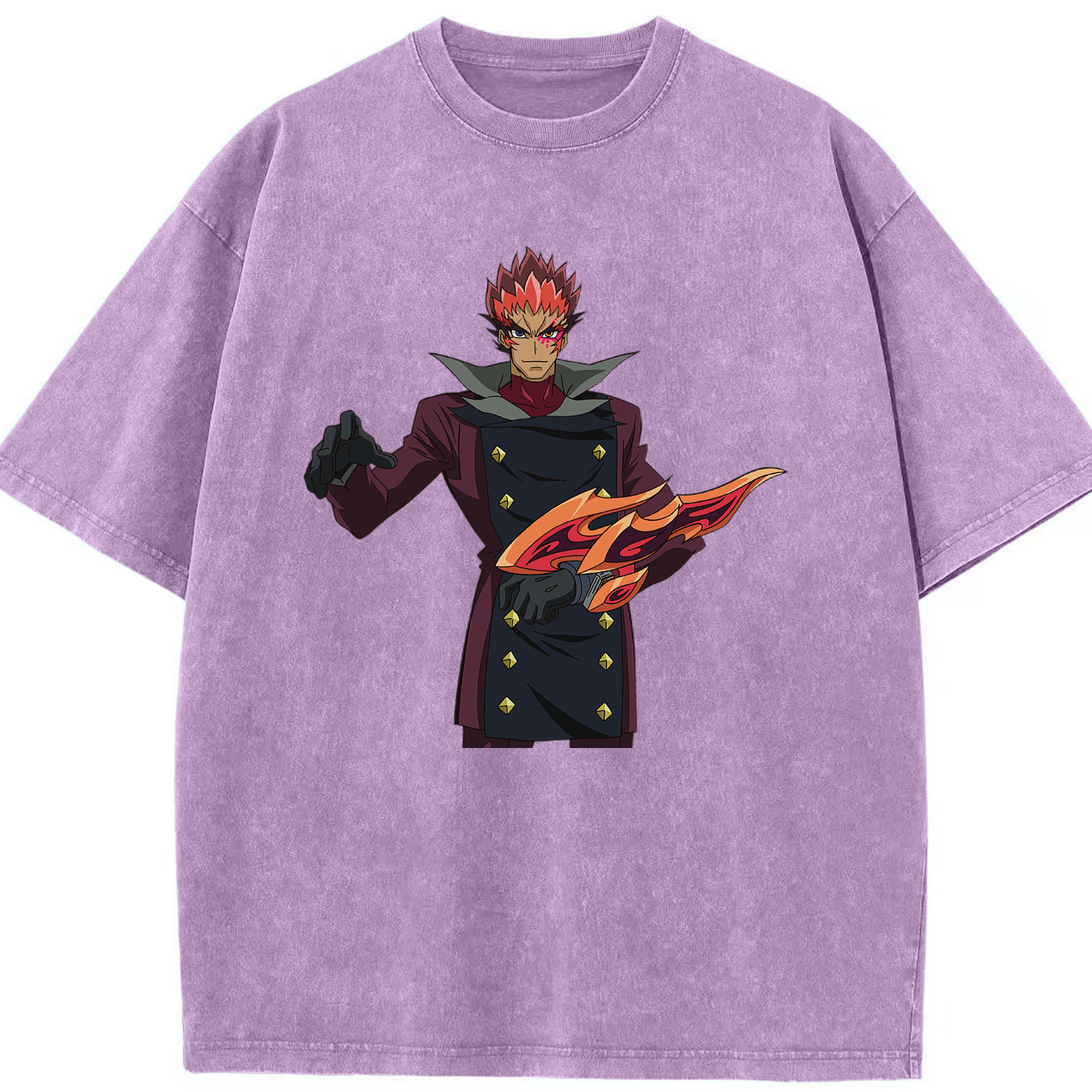 （画像用） 遊☆戯☆王 Yu-Gi-Oh! 綿100% ヴィンテージ風 半袖Tシャツ（フロントプリント）