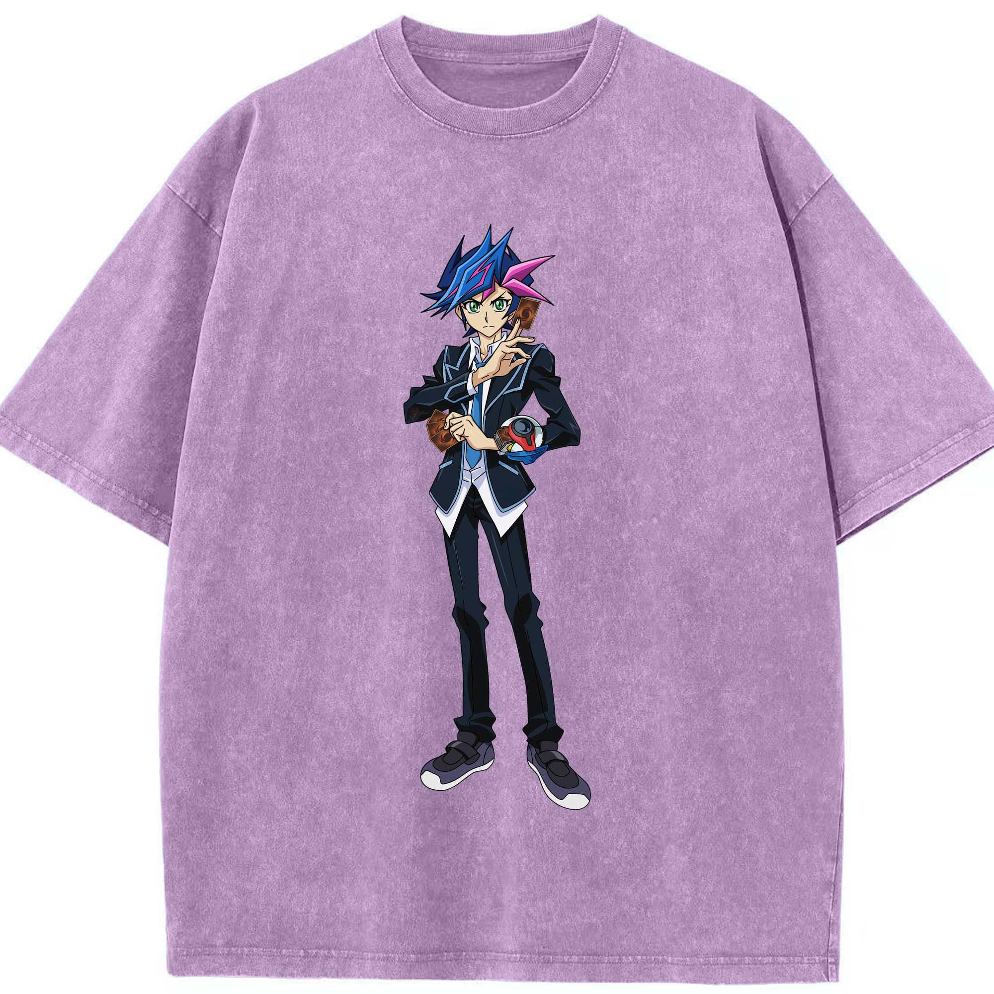（画像用） 遊☆戯☆王 Yu-Gi-Oh! 綿100% ヴィンテージ風 半袖Tシャツ（フロントプリント）