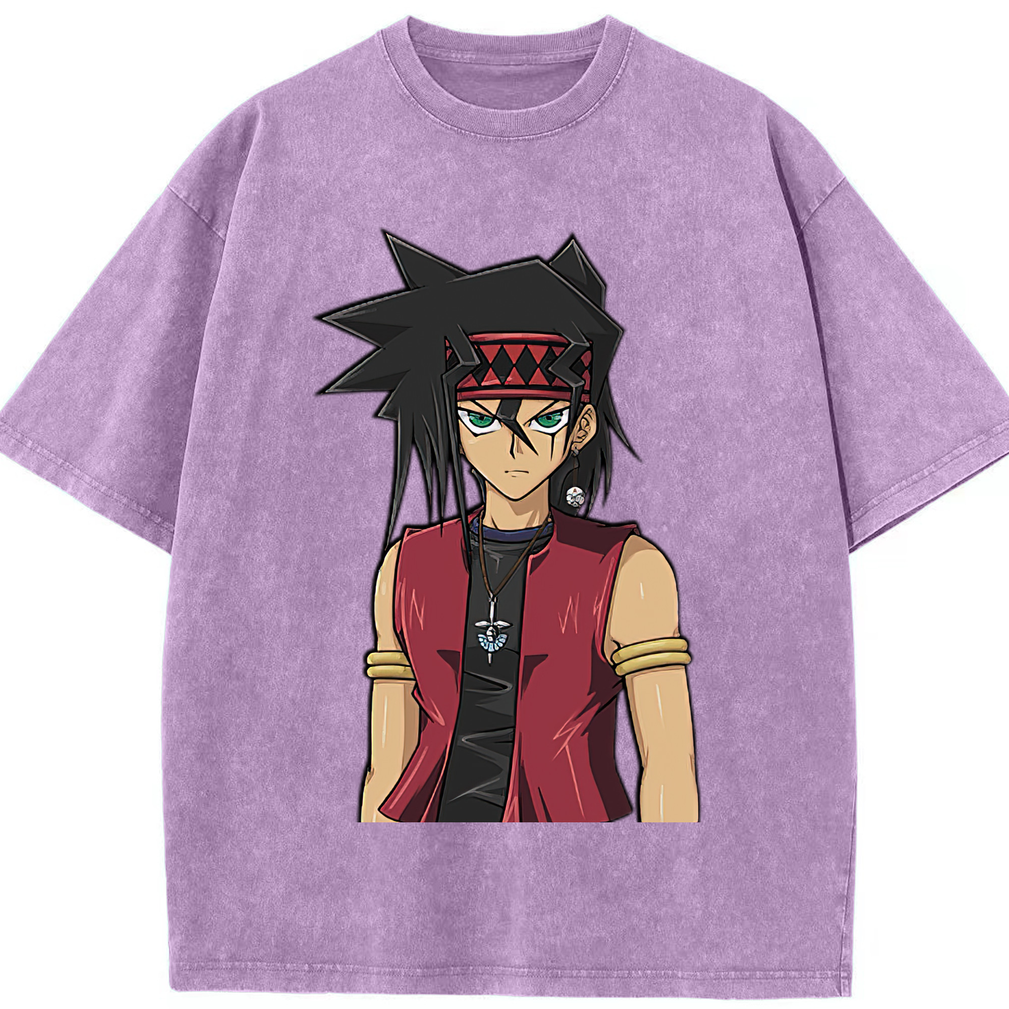 （画像用） 遊☆戯☆王 Yu-Gi-Oh! 綿100% ヴィンテージ風 半袖Tシャツ（フロントプリント）