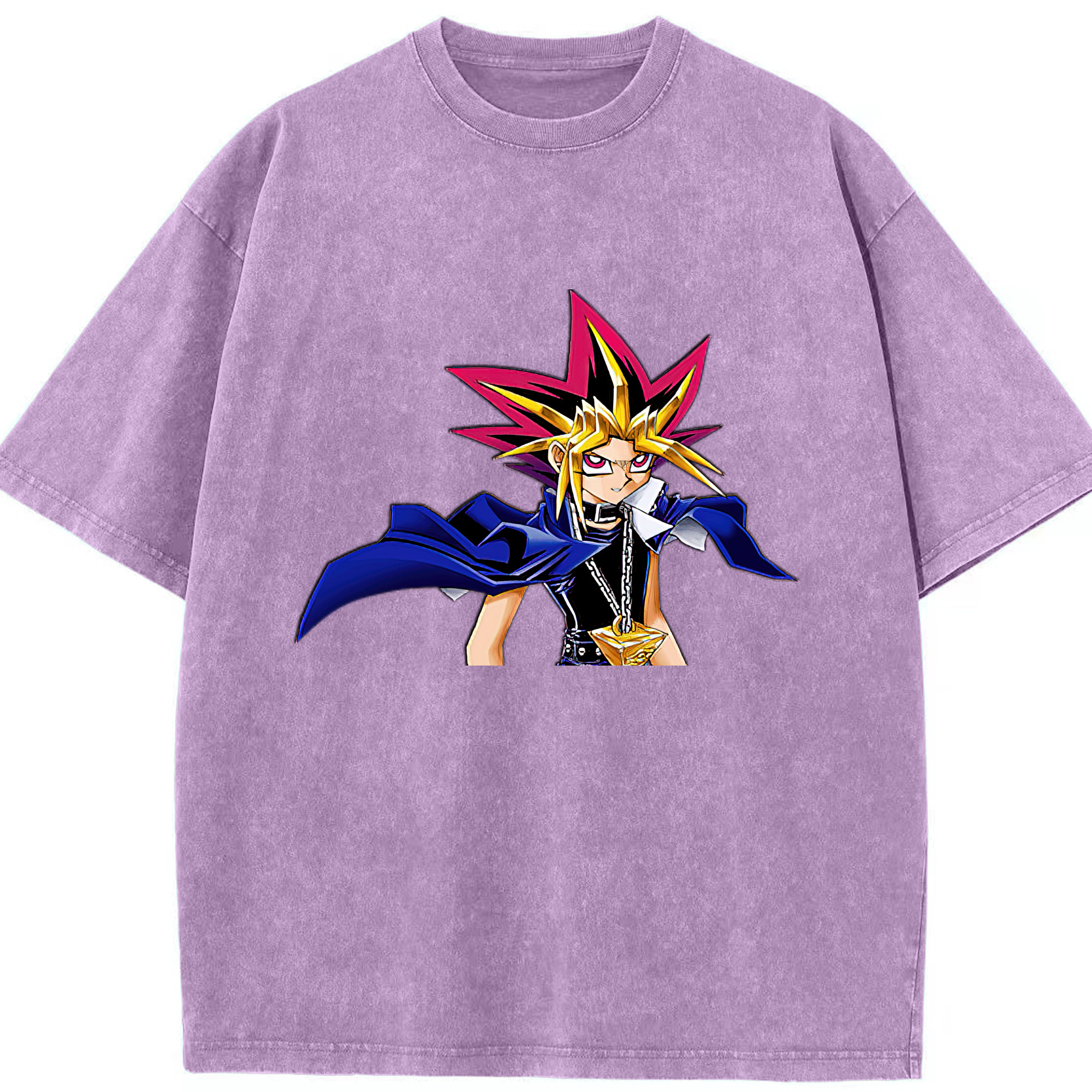 （画像用） 遊☆戯☆王 Yu-Gi-Oh! 綿100% ヴィンテージ風 半袖Tシャツ（フロントプリント）