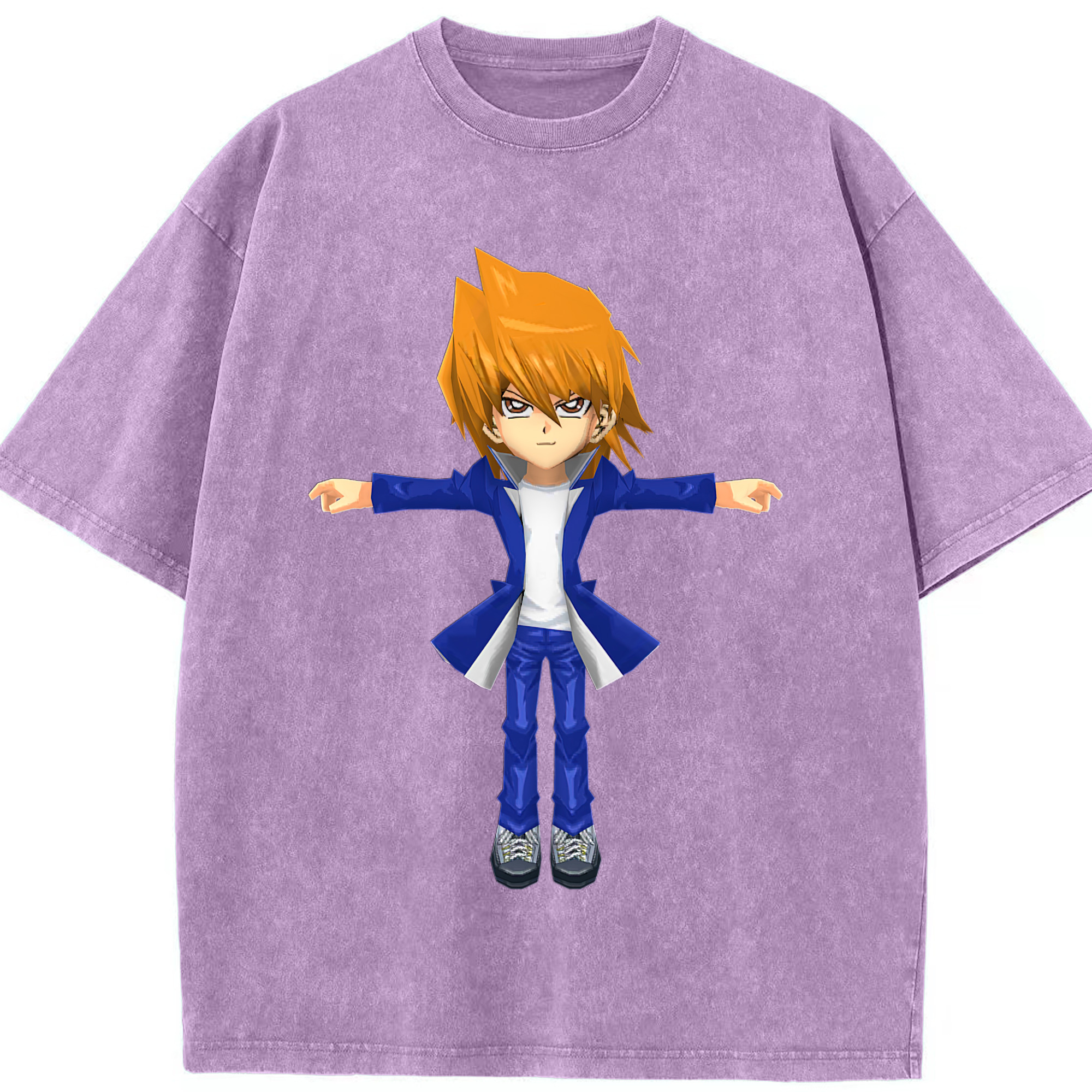 （画像用） 遊☆戯☆王 Yu-Gi-Oh! 綿100% ヴィンテージ風 半袖Tシャツ（フロントプリント）