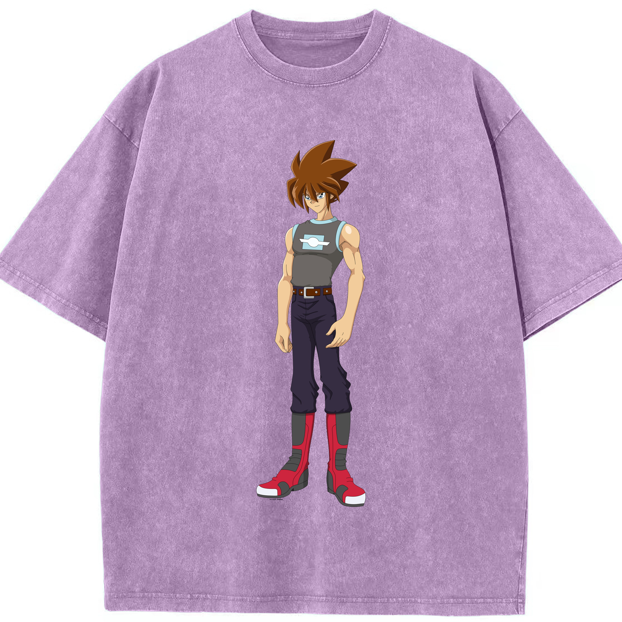 （画像用） 遊☆戯☆王 Yu-Gi-Oh! 綿100% ヴィンテージ風 半袖Tシャツ（フロントプリント）