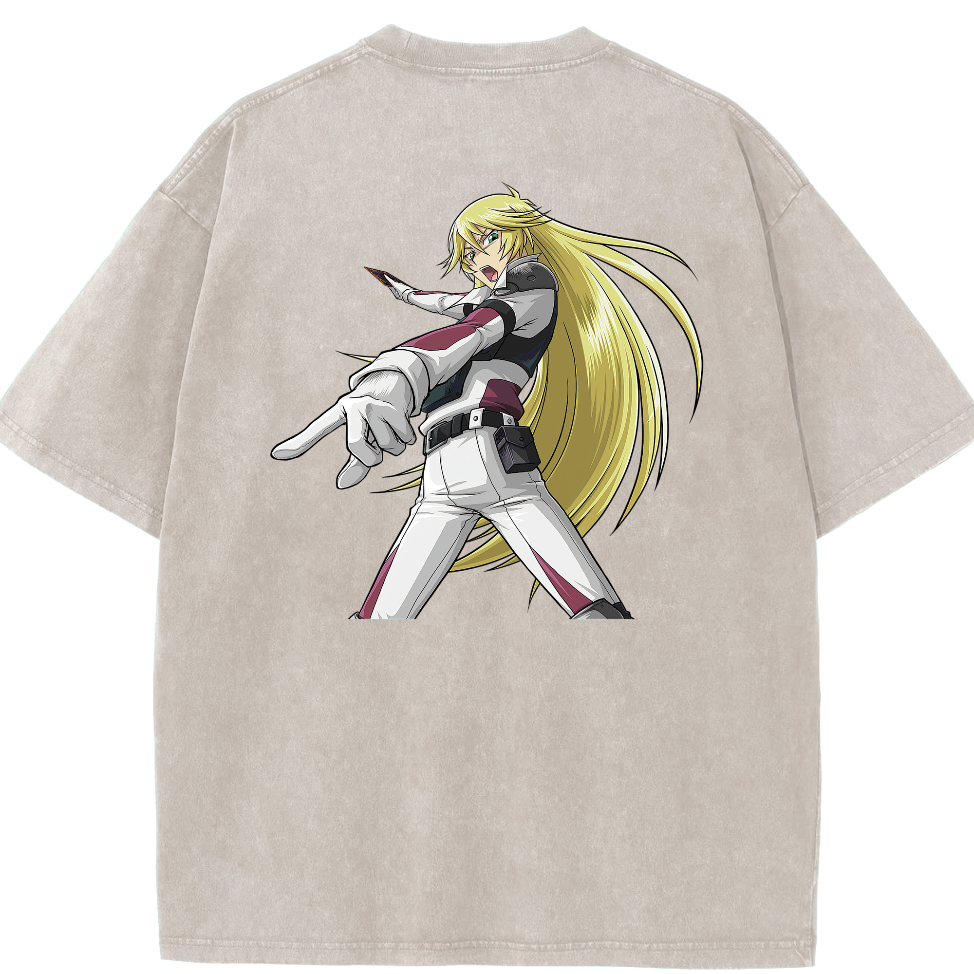 （画像用） 遊☆戯☆王 Yu-Gi-Oh! 綿100% ヴィンテージ風 半袖Tシャツ（背面プリント）