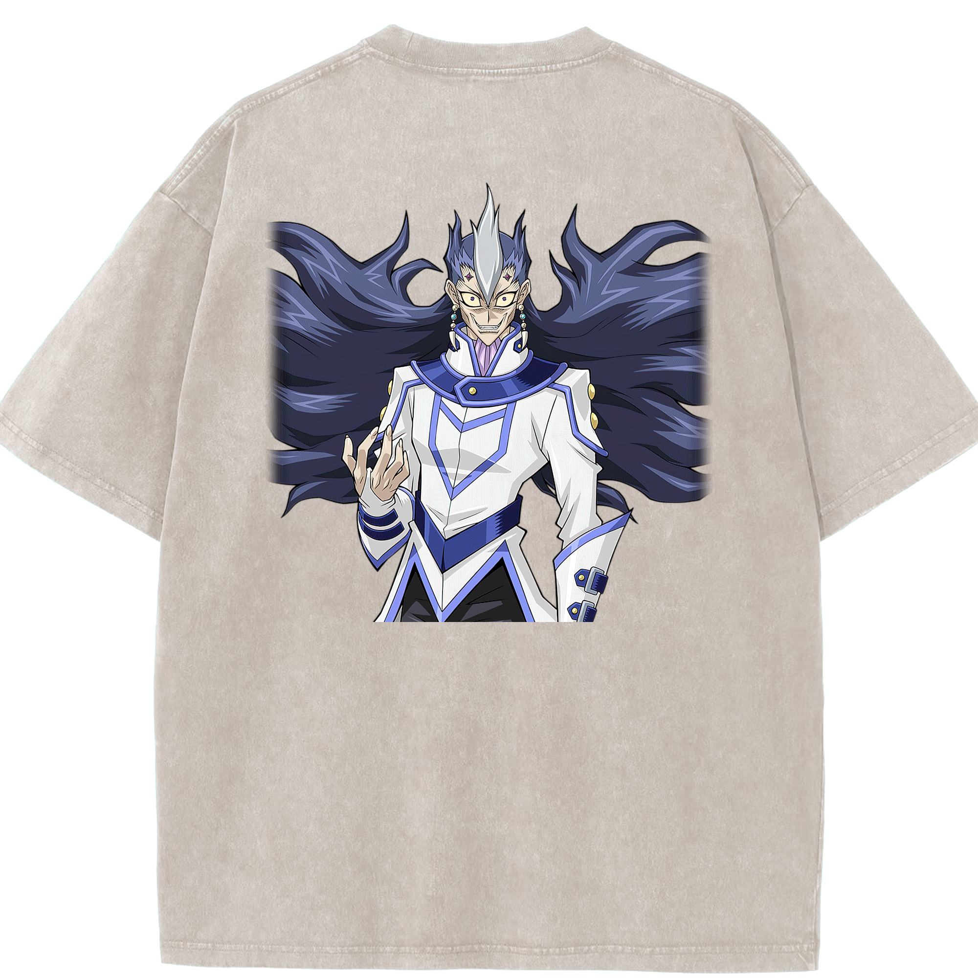 （画像用） 遊☆戯☆王 Yu-Gi-Oh! 綿100% ヴィンテージ風 半袖Tシャツ（背面プリント）