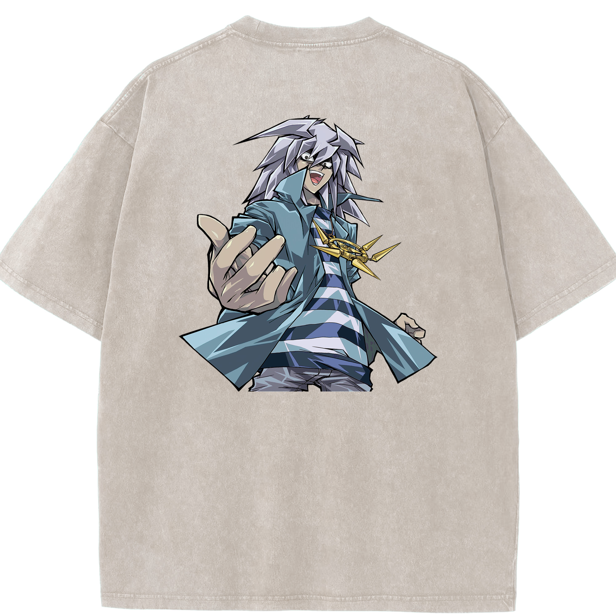 （画像用） 遊☆戯☆王 Yu-Gi-Oh! 綿100% ヴィンテージ風 半袖Tシャツ（背面プリント）