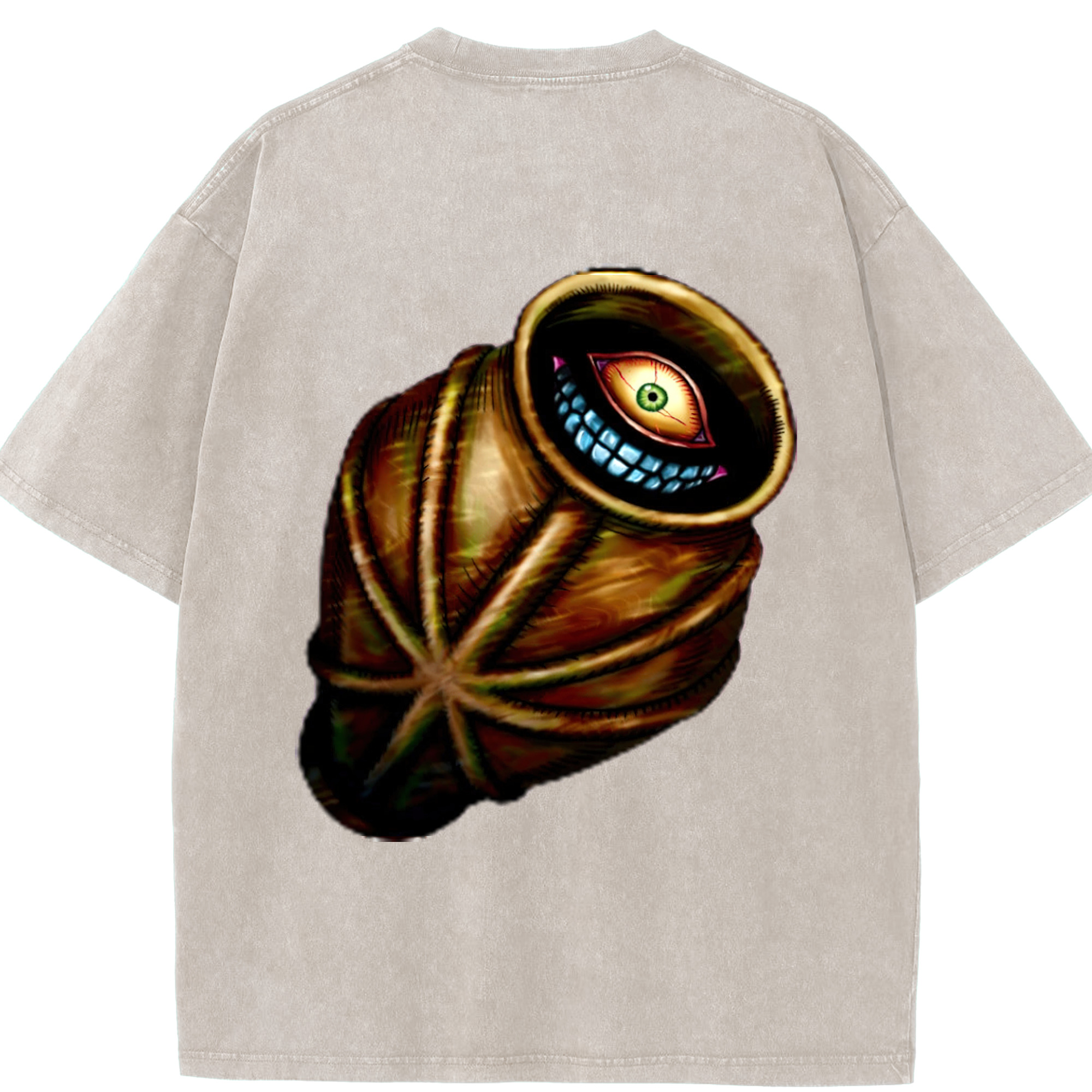 （画像用） 遊☆戯☆王 Yu-Gi-Oh! 綿100% ヴィンテージ風 半袖Tシャツ（背面プリント）