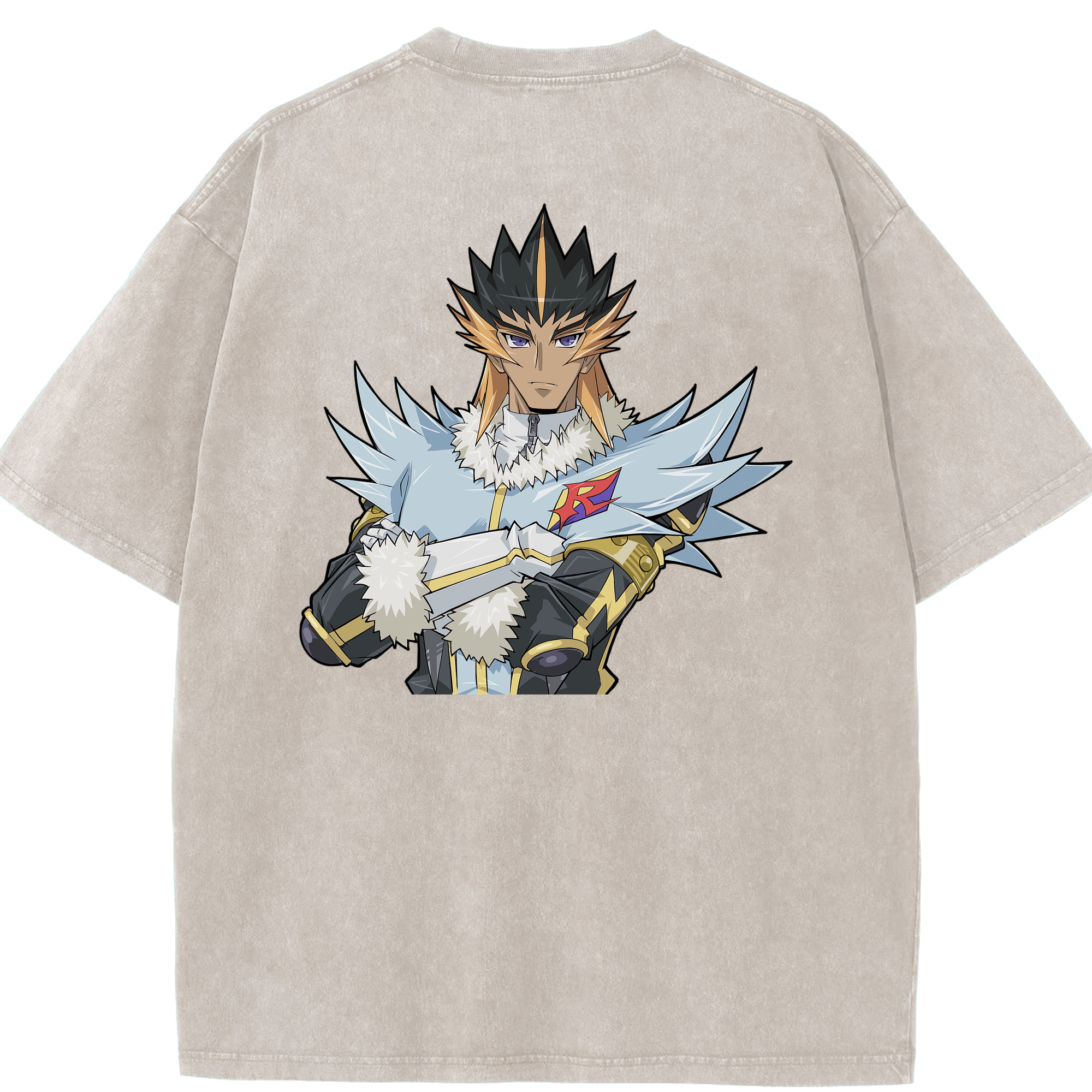 （画像用） 遊☆戯☆王 Yu-Gi-Oh! 綿100% ヴィンテージ風 半袖Tシャツ（背面プリント）
