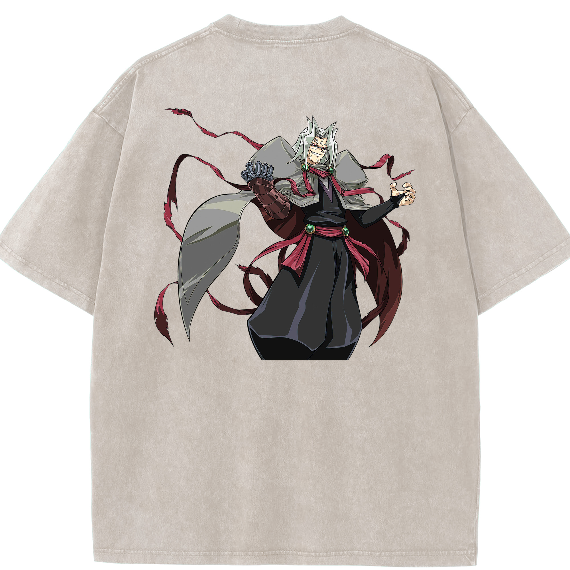 （画像用） 遊☆戯☆王 Yu-Gi-Oh! 綿100% ヴィンテージ風 半袖Tシャツ（背面プリント）