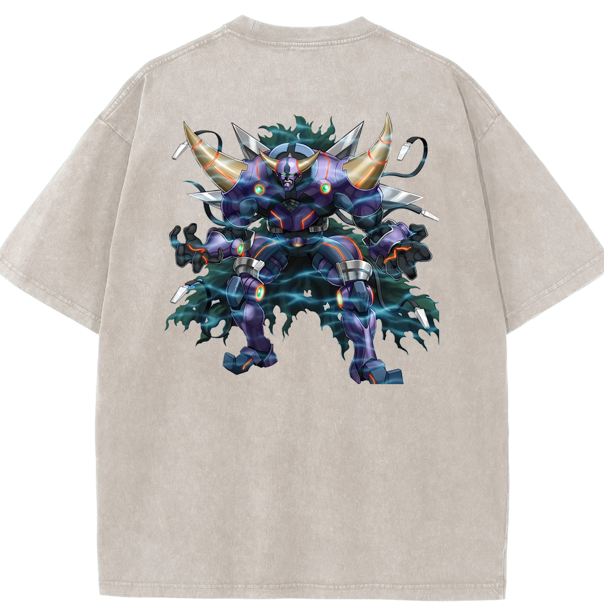 （画像用） 遊☆戯☆王 Yu-Gi-Oh! 綿100% ヴィンテージ風 半袖Tシャツ（背面プリント）