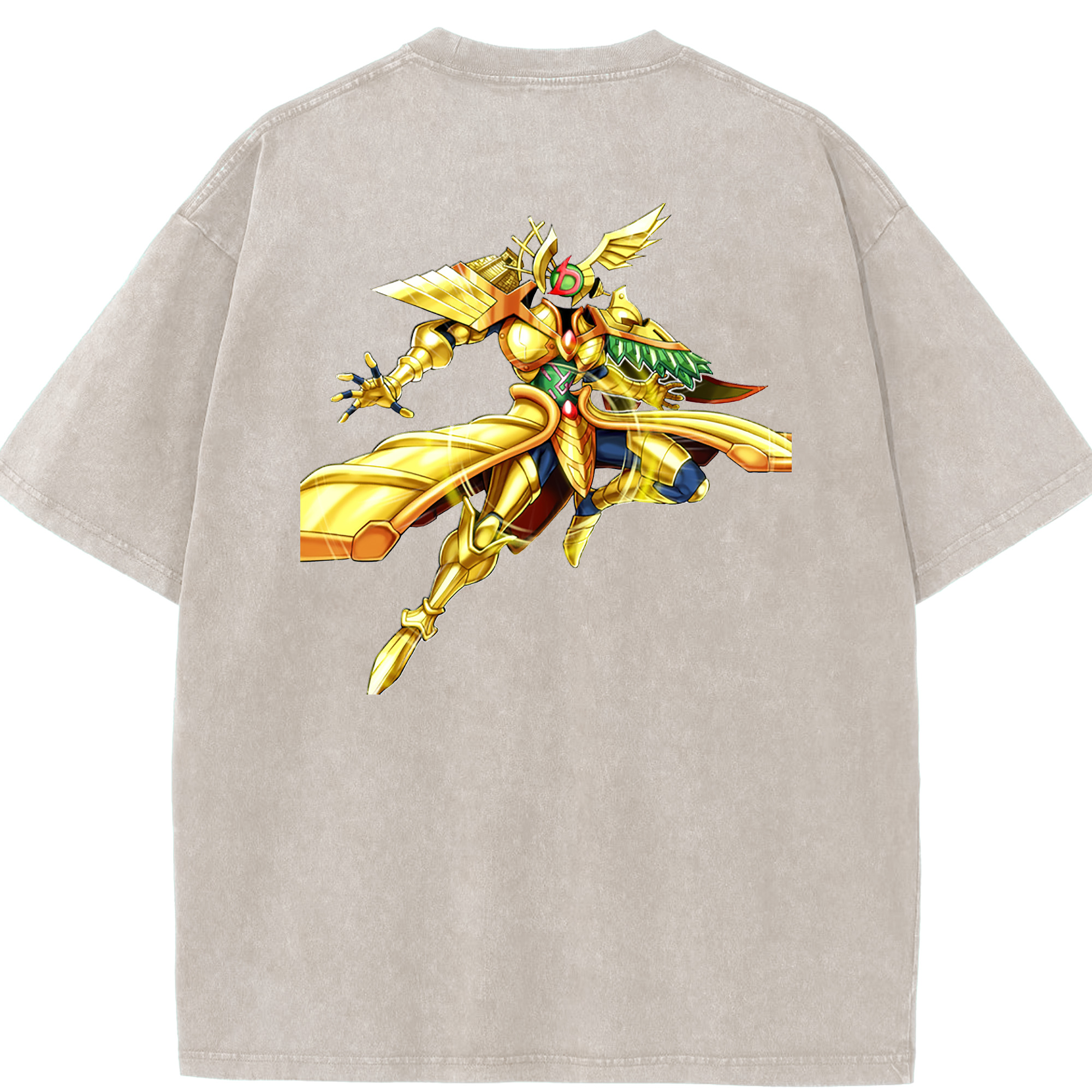 （画像用） 遊☆戯☆王 Yu-Gi-Oh! 綿100% ヴィンテージ風 半袖Tシャツ（背面プリント）