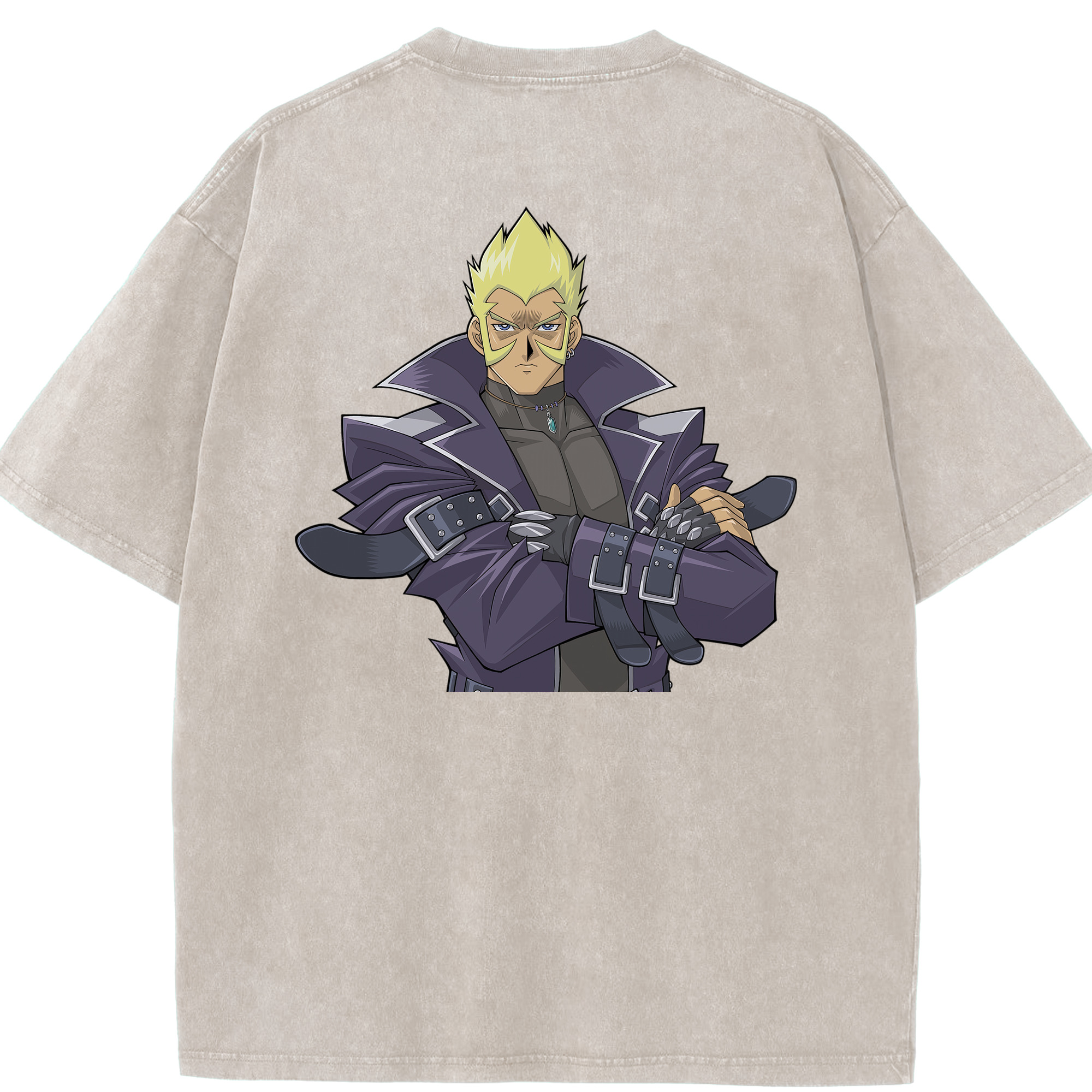 （画像用） 遊☆戯☆王 Yu-Gi-Oh! 綿100% ヴィンテージ風 半袖Tシャツ（背面プリント）