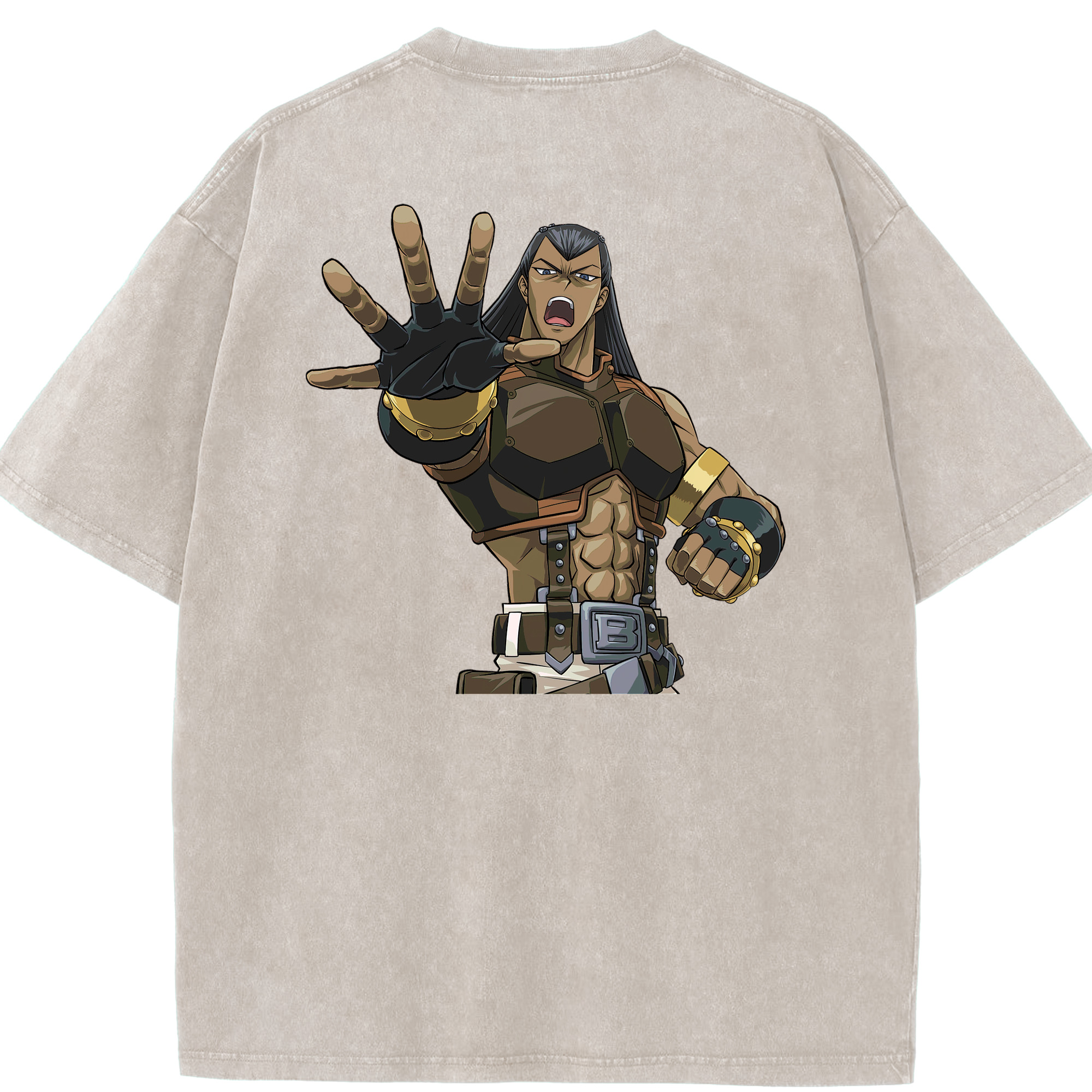 （画像用） 遊☆戯☆王 Yu-Gi-Oh! 綿100% ヴィンテージ風 半袖Tシャツ（背面プリント）