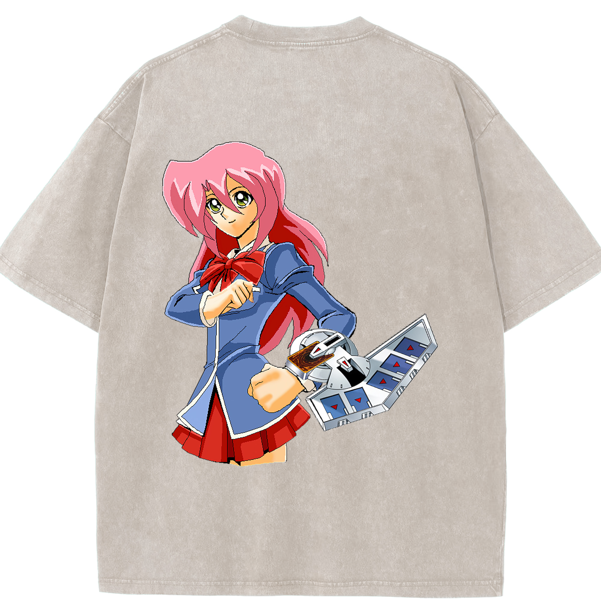 （画像用） 遊☆戯☆王 Yu-Gi-Oh! 綿100% ヴィンテージ風 半袖Tシャツ（背面プリント）
