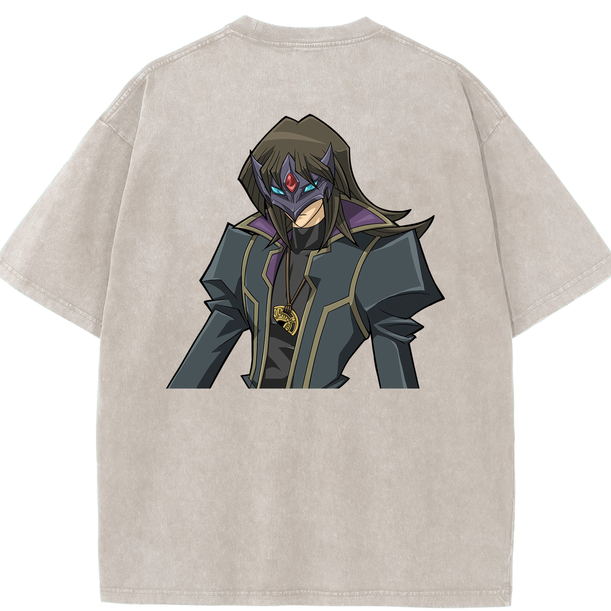 （画像用） 遊☆戯☆王 Yu-Gi-Oh! 綿100% ヴィンテージ風 半袖Tシャツ（背面プリント）
