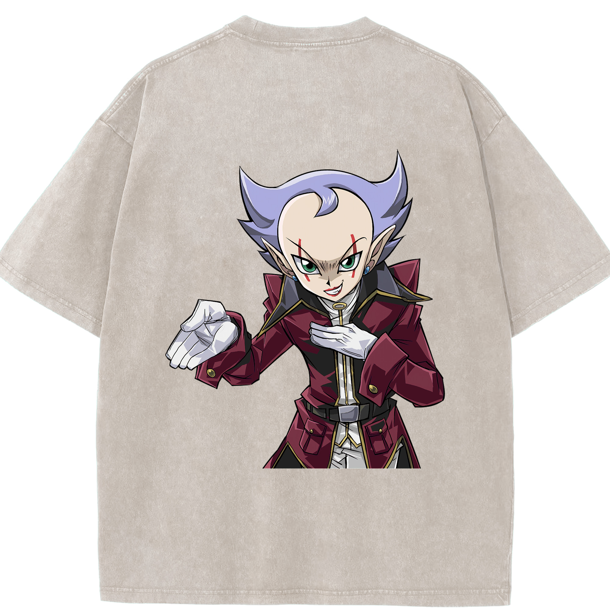（画像用） 遊☆戯☆王 Yu-Gi-Oh! 綿100% ヴィンテージ風 半袖Tシャツ（背面プリント）