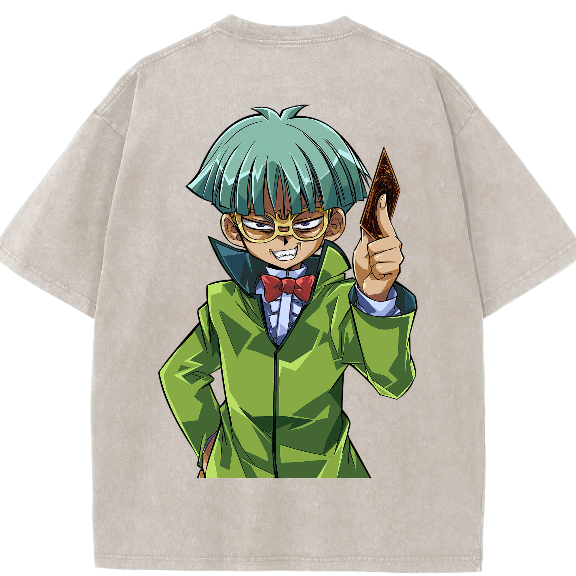 （画像用） 遊☆戯☆王 Yu-Gi-Oh! 綿100% ヴィンテージ風 半袖Tシャツ（背面プリント）