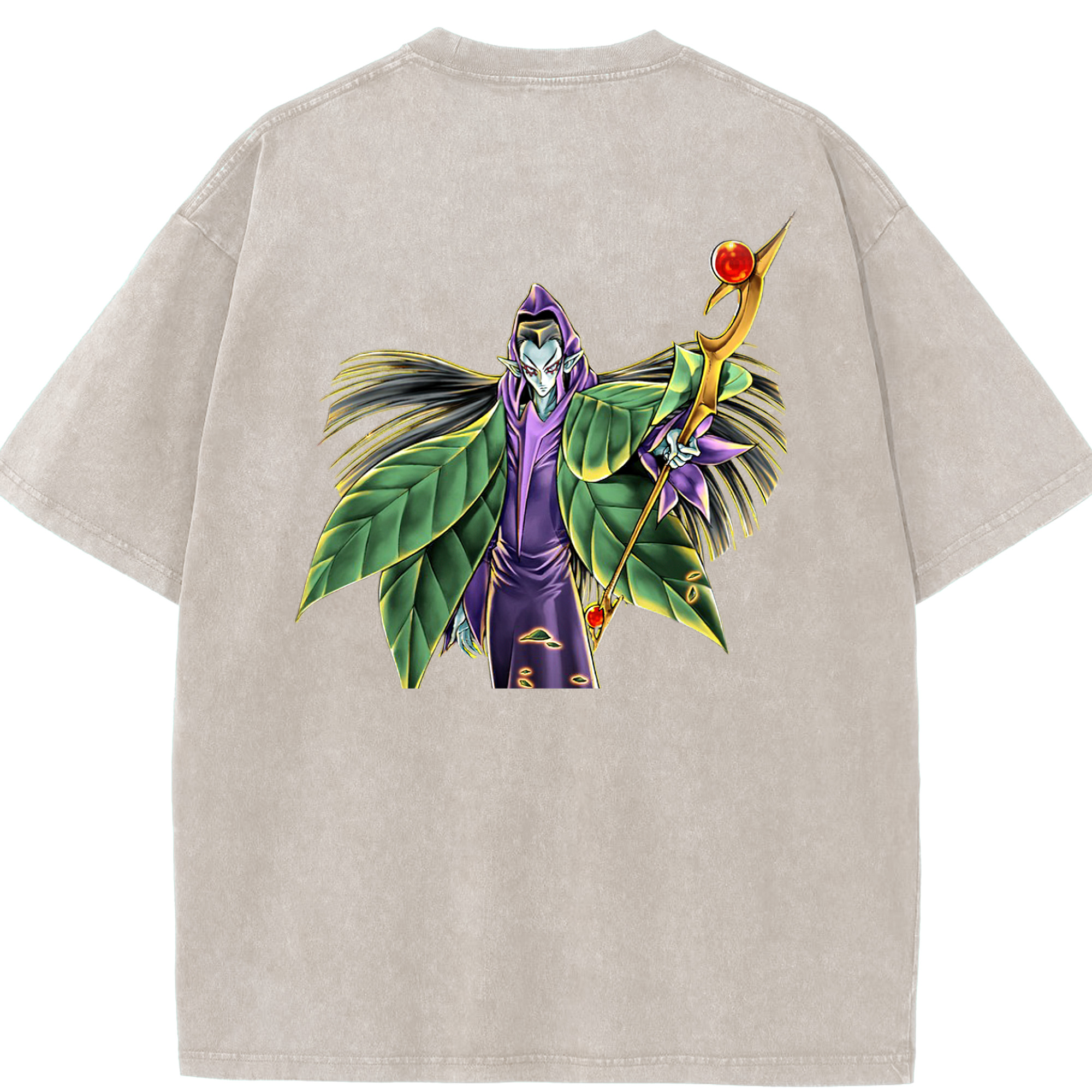 （画像用） 遊☆戯☆王 Yu-Gi-Oh! 綿100% ヴィンテージ風 半袖Tシャツ（背面プリント）