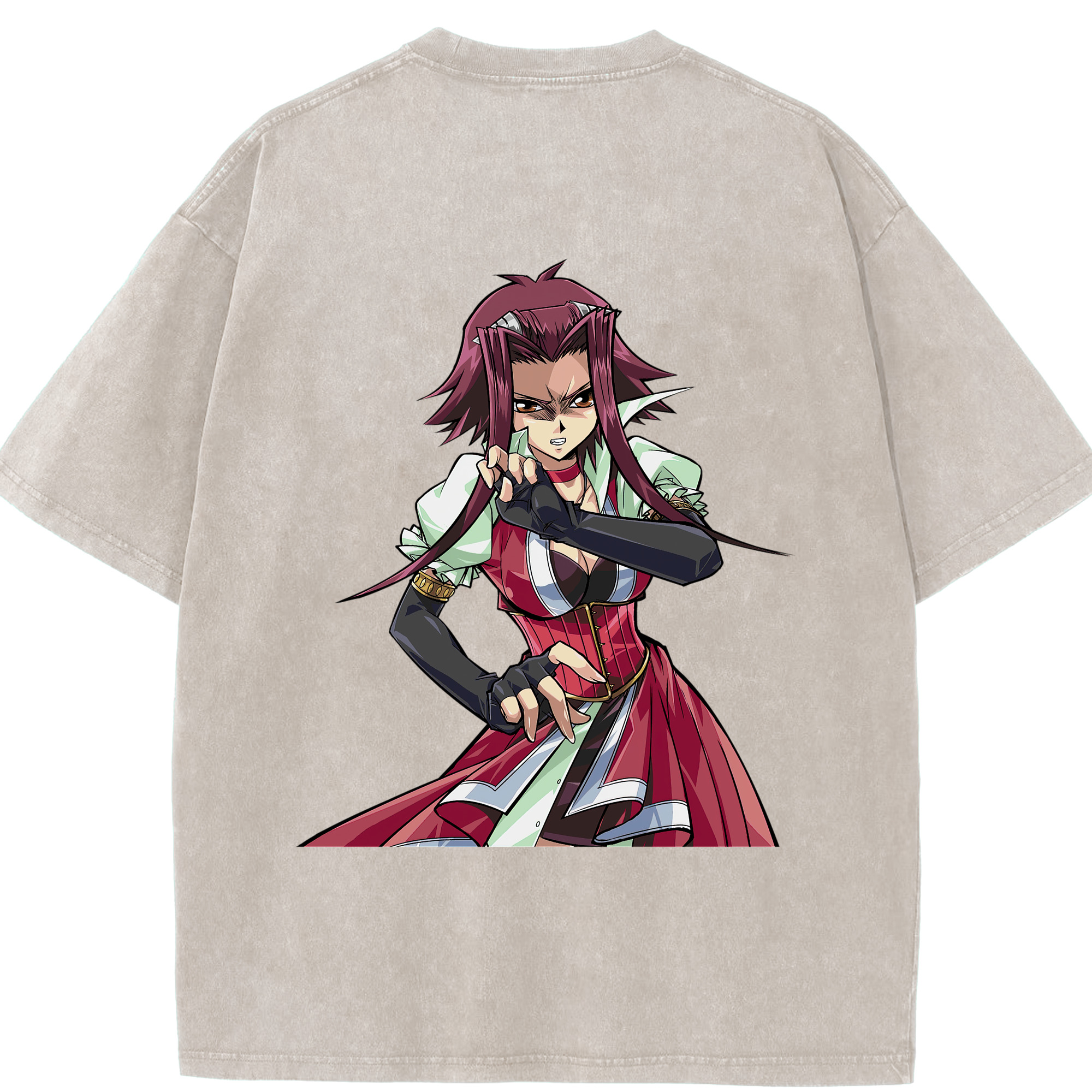 （画像用） 遊☆戯☆王 Yu-Gi-Oh! 綿100% ヴィンテージ風 半袖Tシャツ（背面プリント）