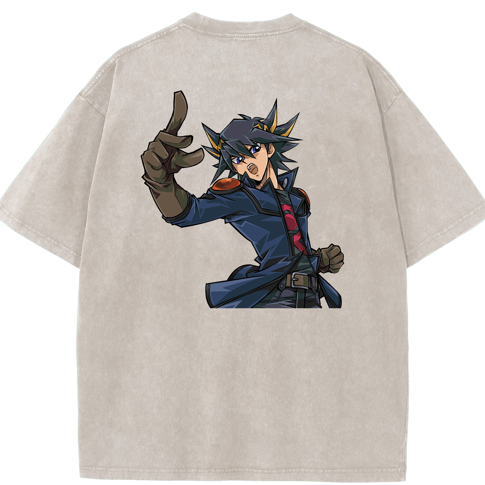 （画像用） 遊☆戯☆王 Yu-Gi-Oh! 綿100% ヴィンテージ風 半袖Tシャツ（背面プリント）