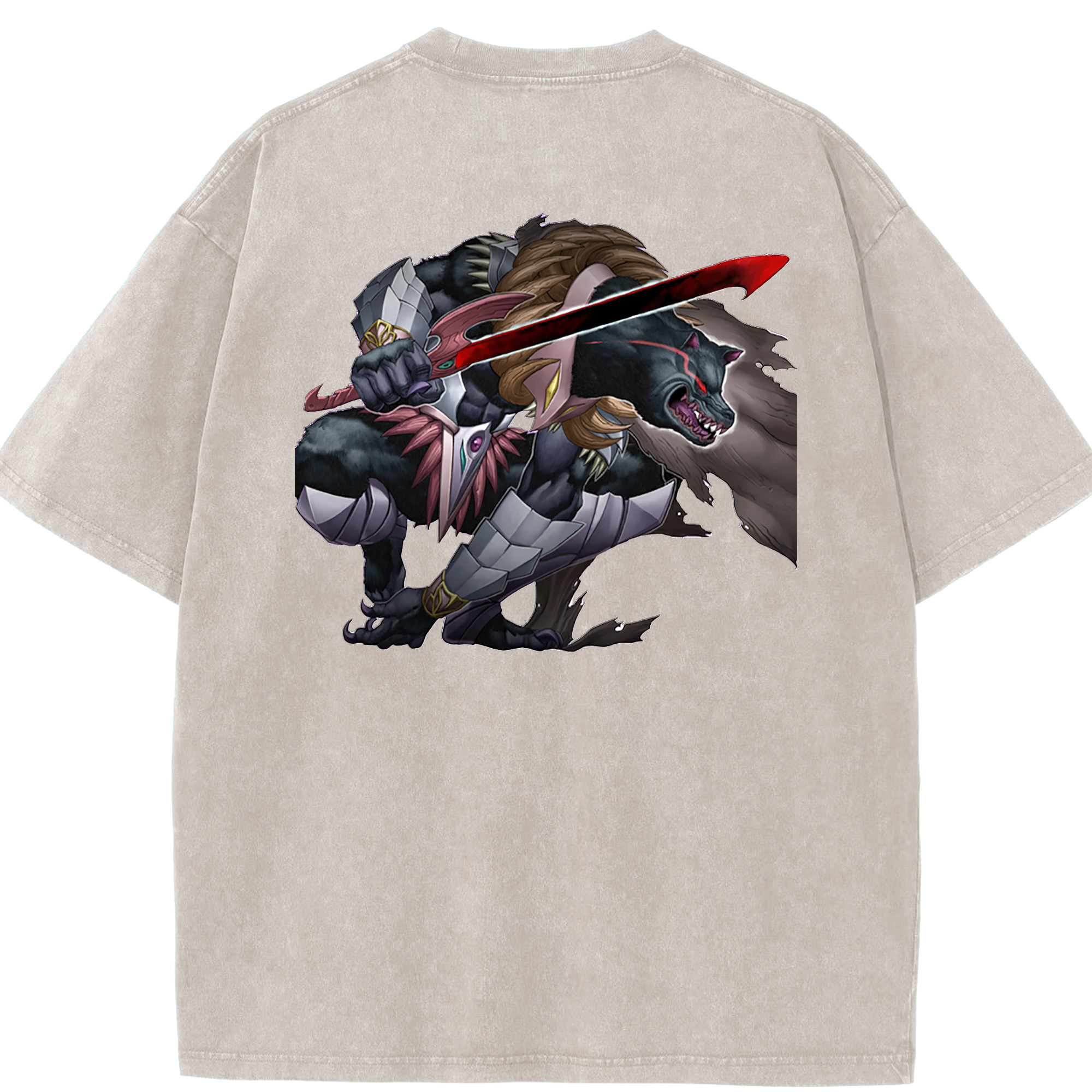 （画像用） 遊☆戯☆王 Yu-Gi-Oh! 綿100% ヴィンテージ風 半袖Tシャツ（背面プリント）