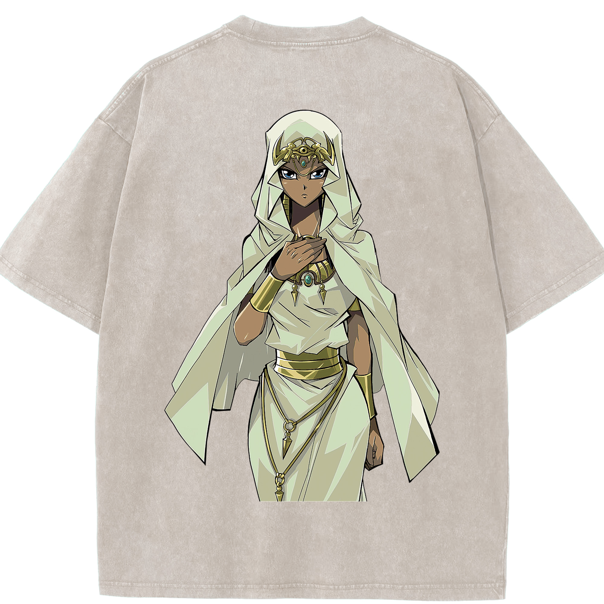 （画像用） 遊☆戯☆王 Yu-Gi-Oh! 綿100% ヴィンテージ風 半袖Tシャツ（背面プリント）