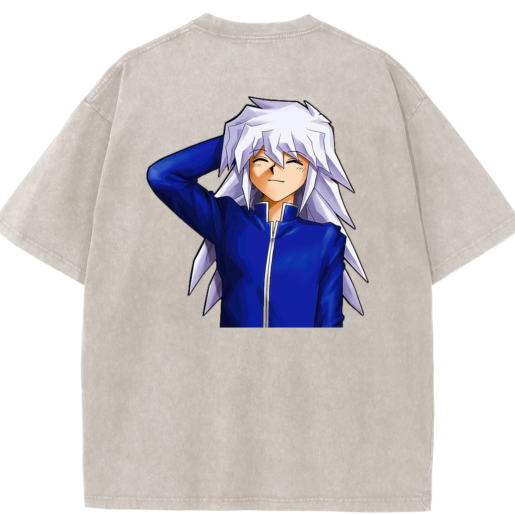（画像用） 遊☆戯☆王 Yu-Gi-Oh! 綿100% ヴィンテージ風 半袖Tシャツ（背面プリント）